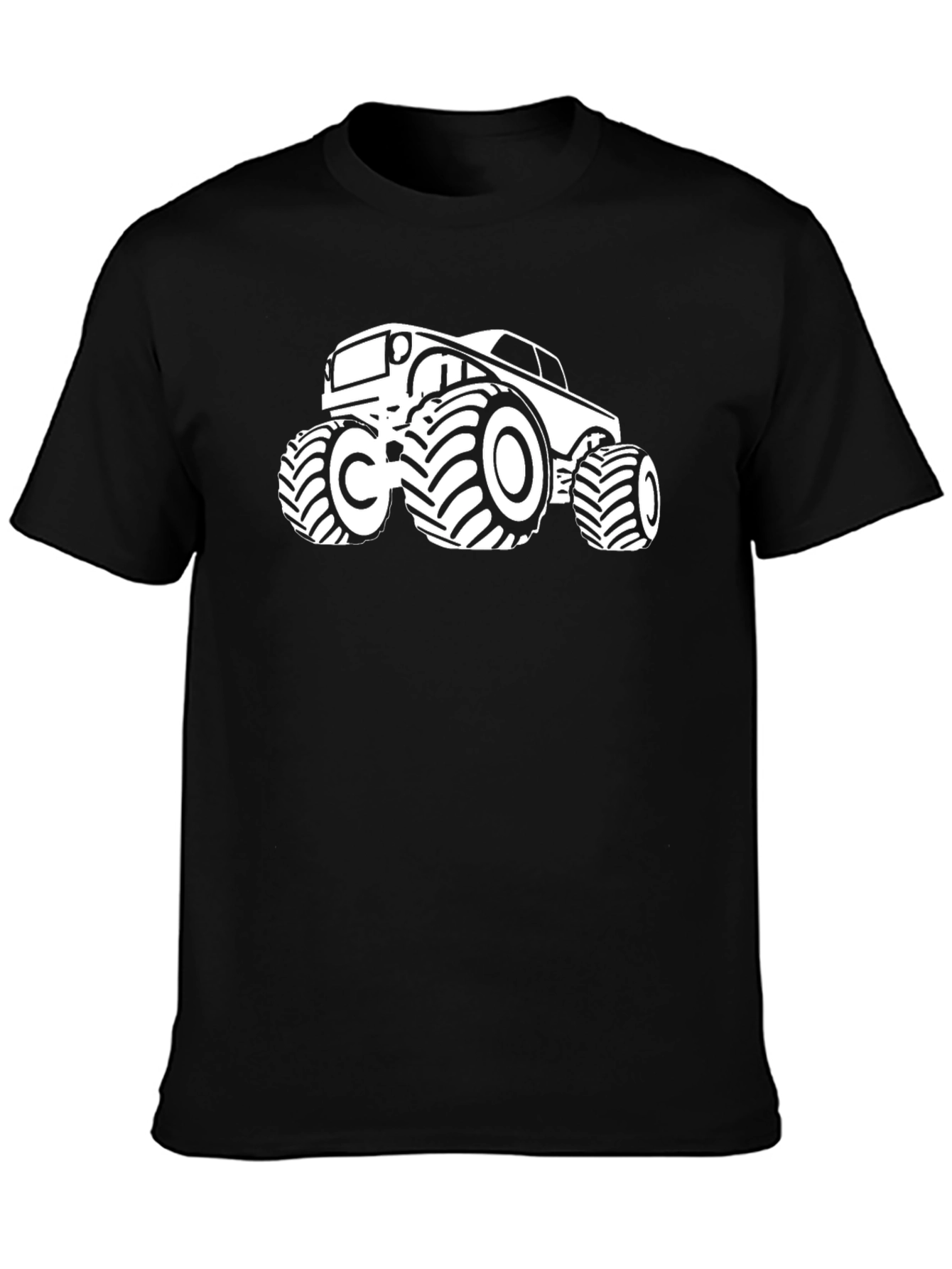 Black Monster Truck Graphic T-Shirt - Black view 3