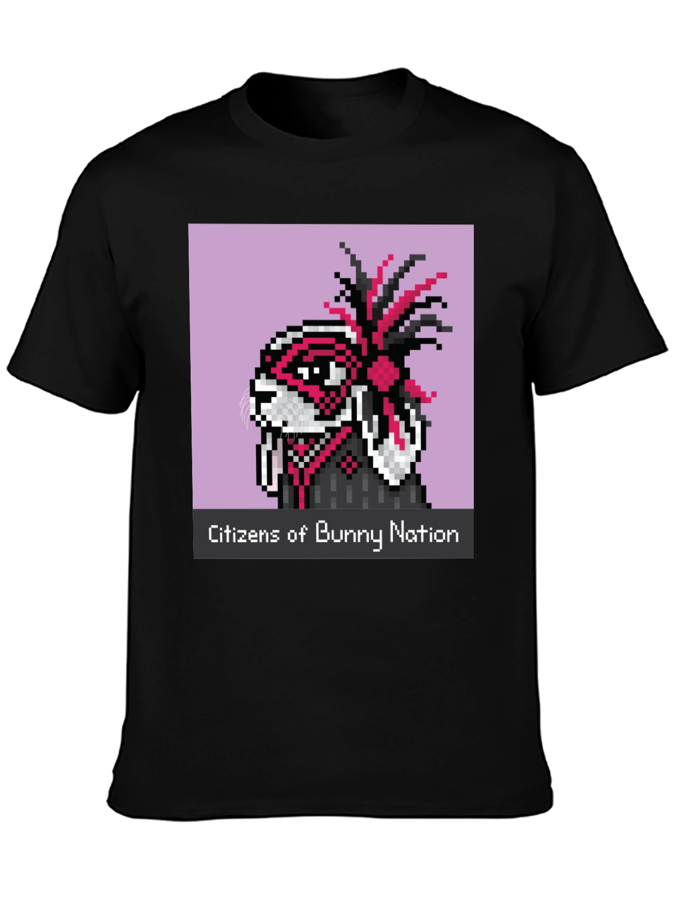 Black Citizens of Bunny Nation Graphic Tee view 3