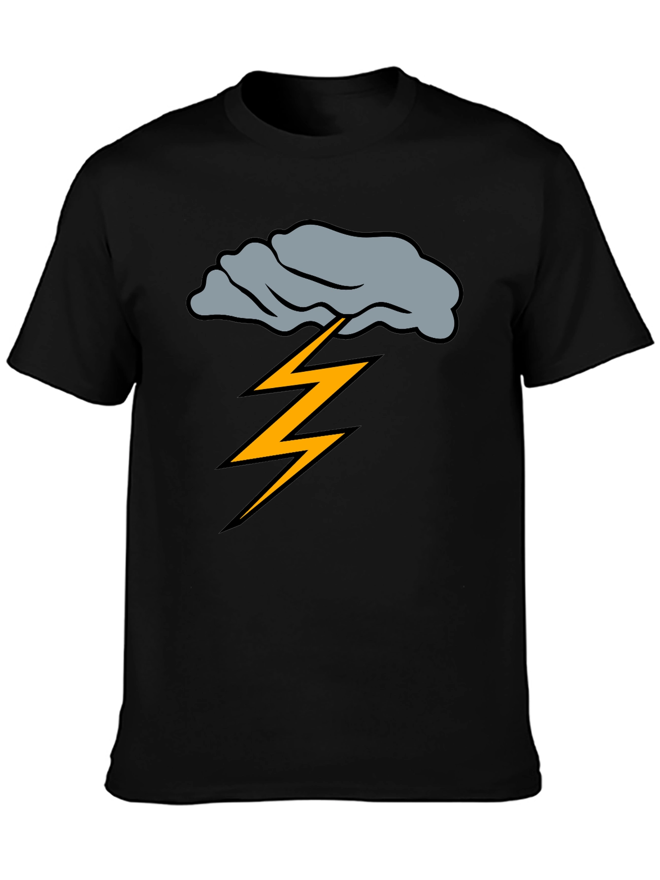 Black Stormy Weather Graphic Tee view 3