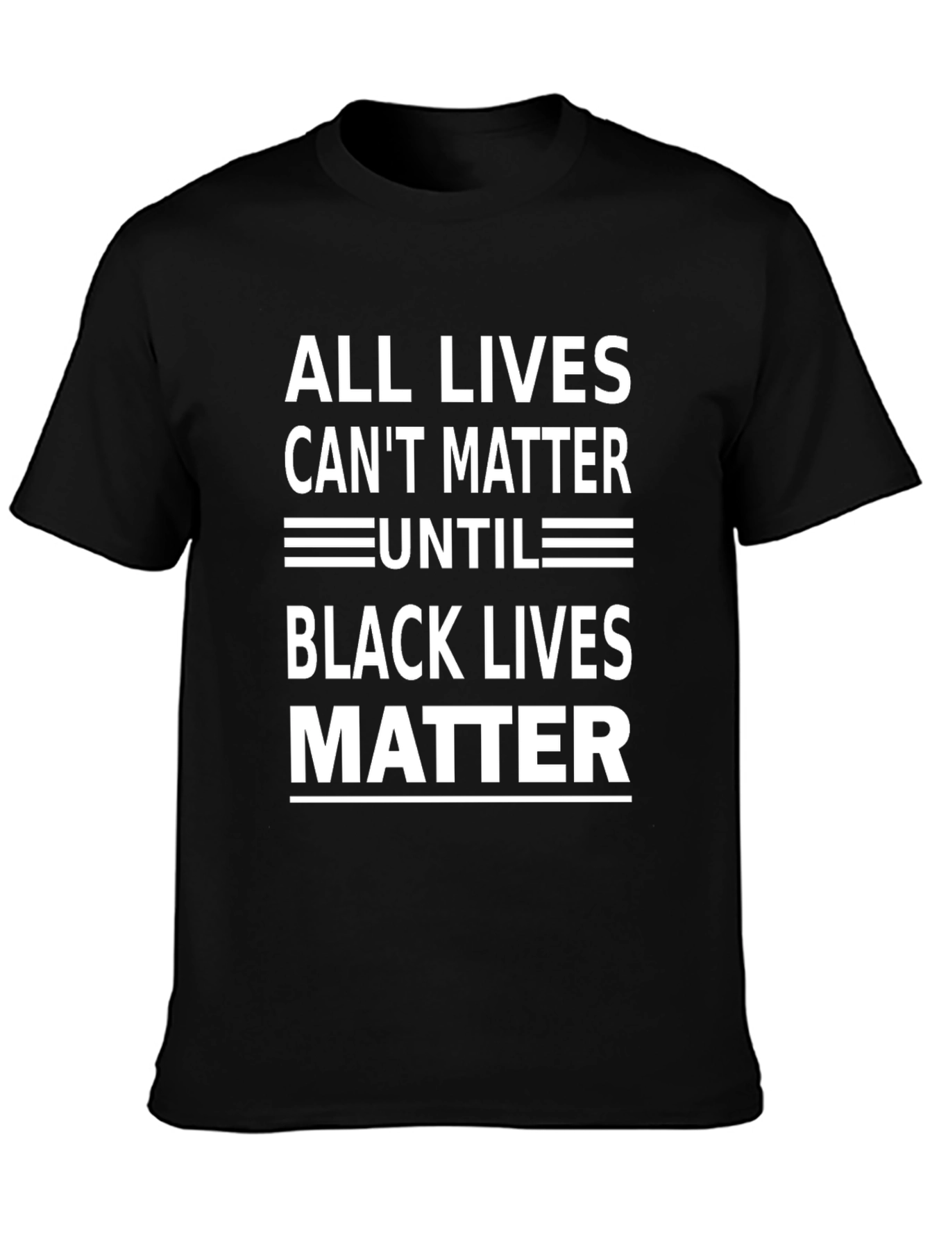 Black All Lives Cant Matter Until Black Lives Matter Tee view 3
