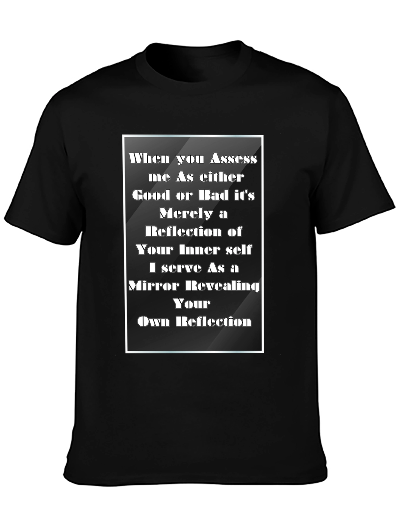 Black Reflective Inner Self T-Shirt view 3