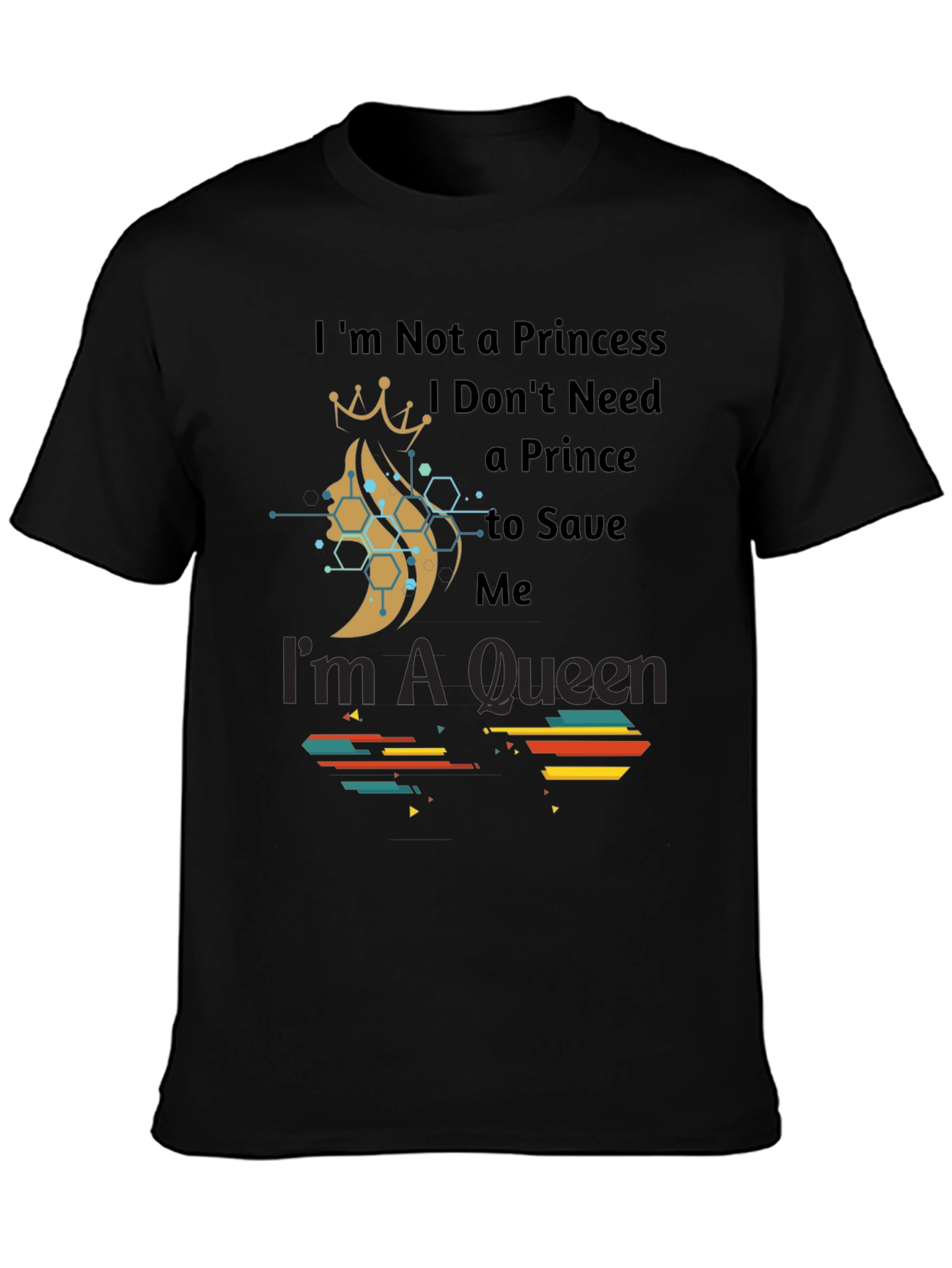 Black Queen Graphic Tee - Empowering Women's Fashion view 3
