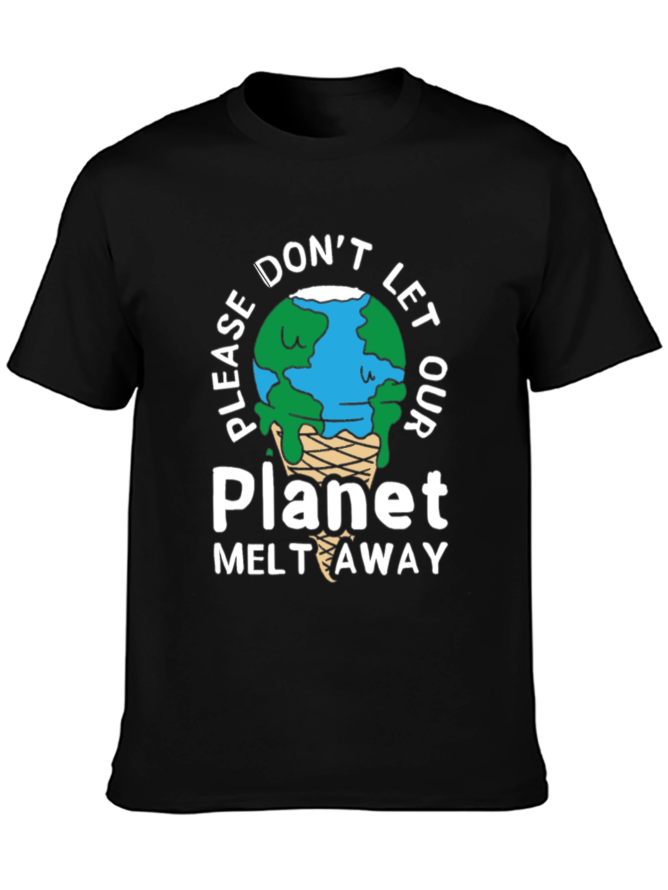 Black Planet Melt Away Graphic T-Shirt view 3