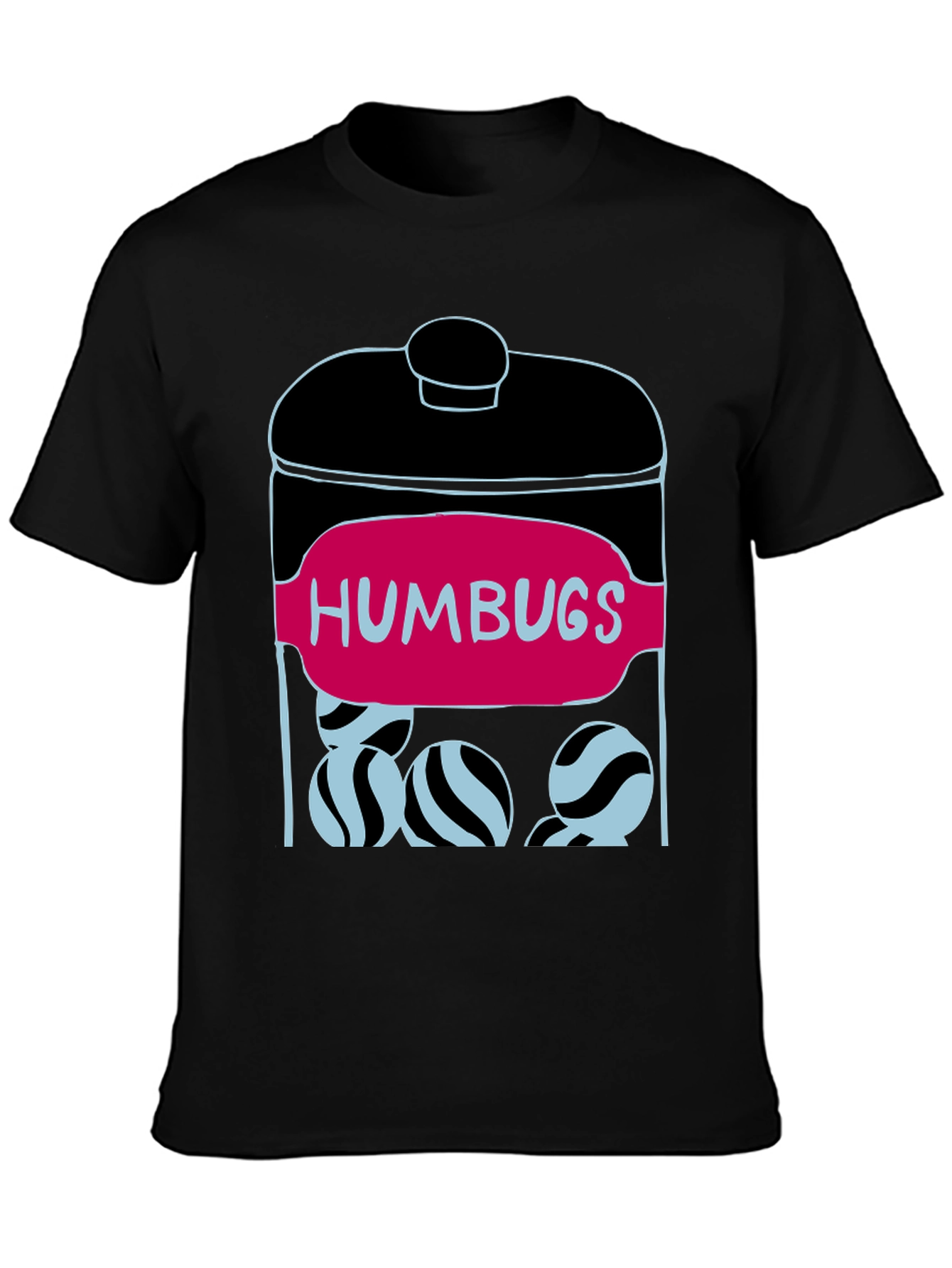 Black Humbugs Candy Jar T-Shirt view 3
