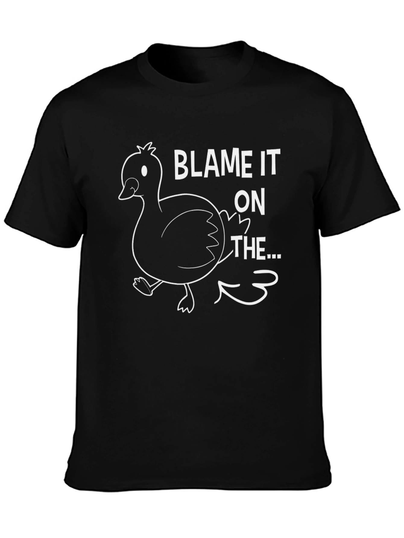 Black Blame it on the Duck T-Shirt view 3
