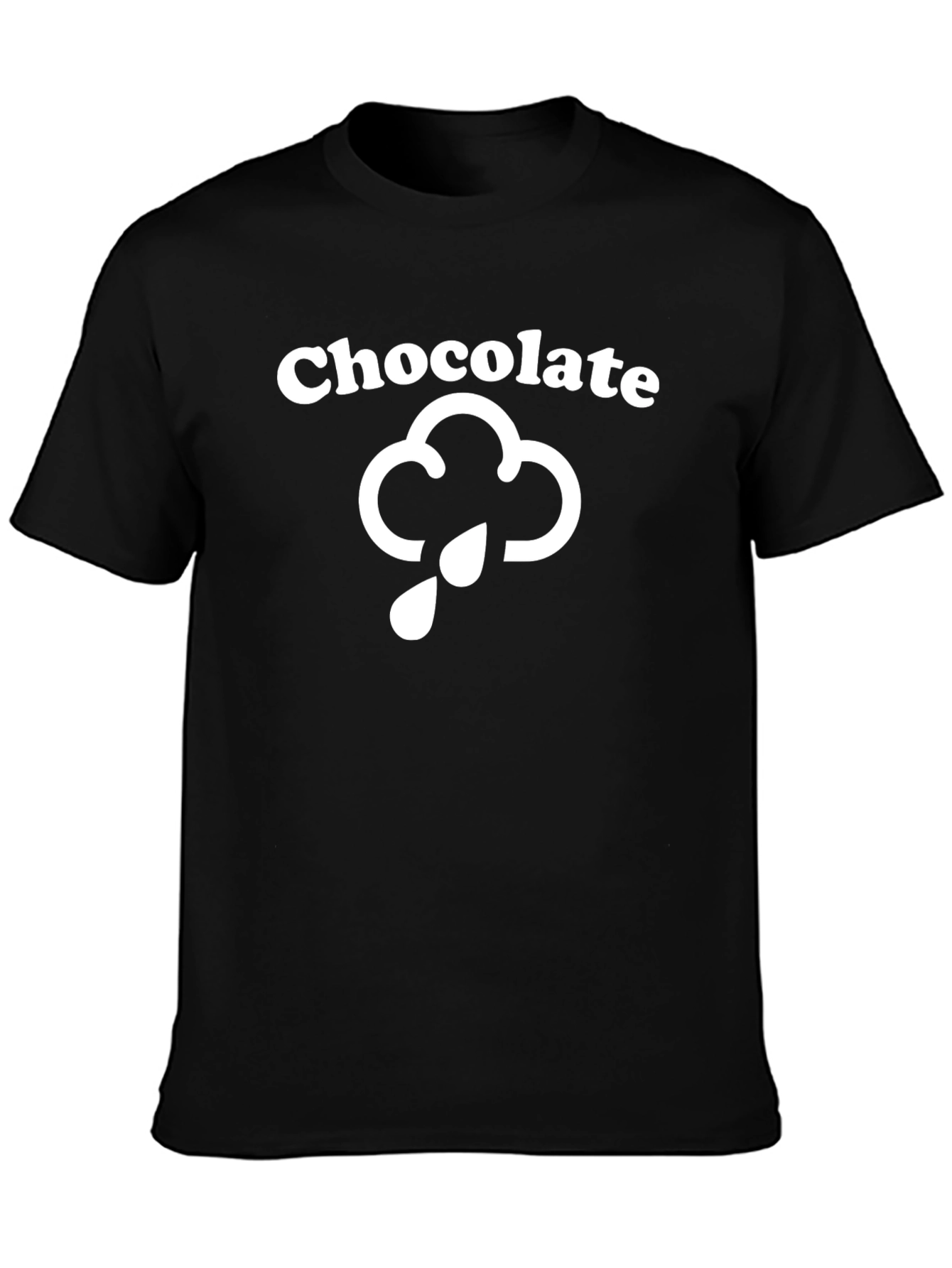 Black Chocolate Rain T-Shirt - Funny Foodie Tee view 3