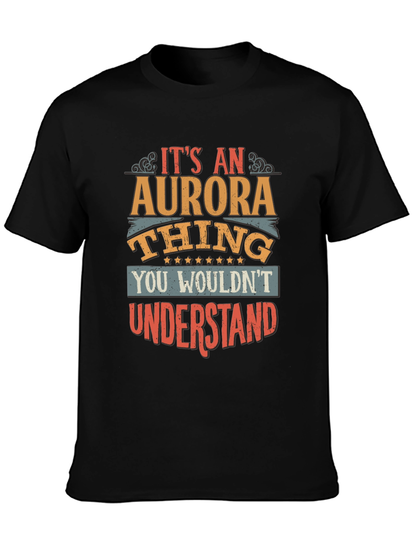 Black It's an Aurora Thing - Graphic T-Shirt view 3