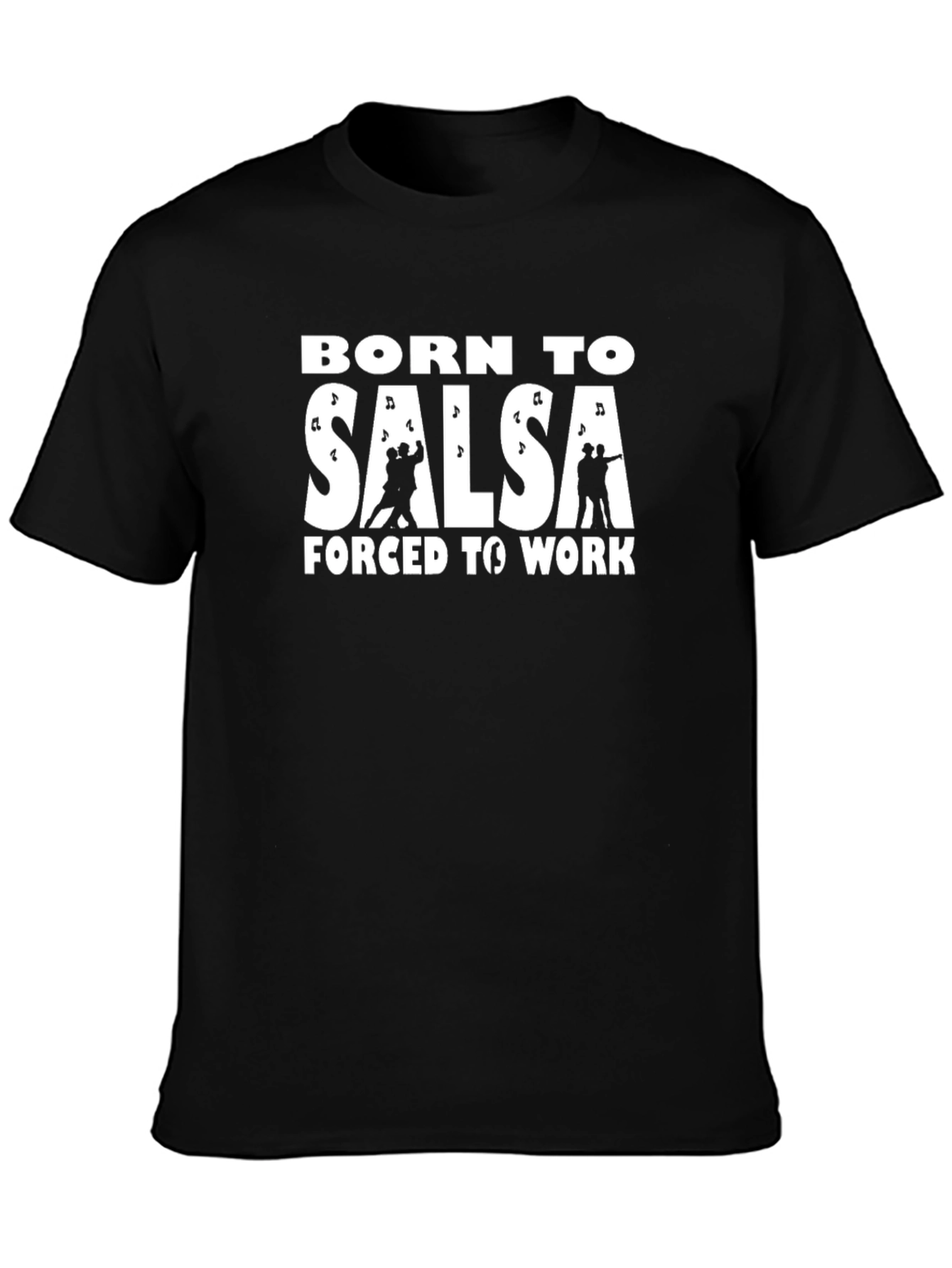 Black Born to Salsa Funny T-Shirt Dance Lover view 3