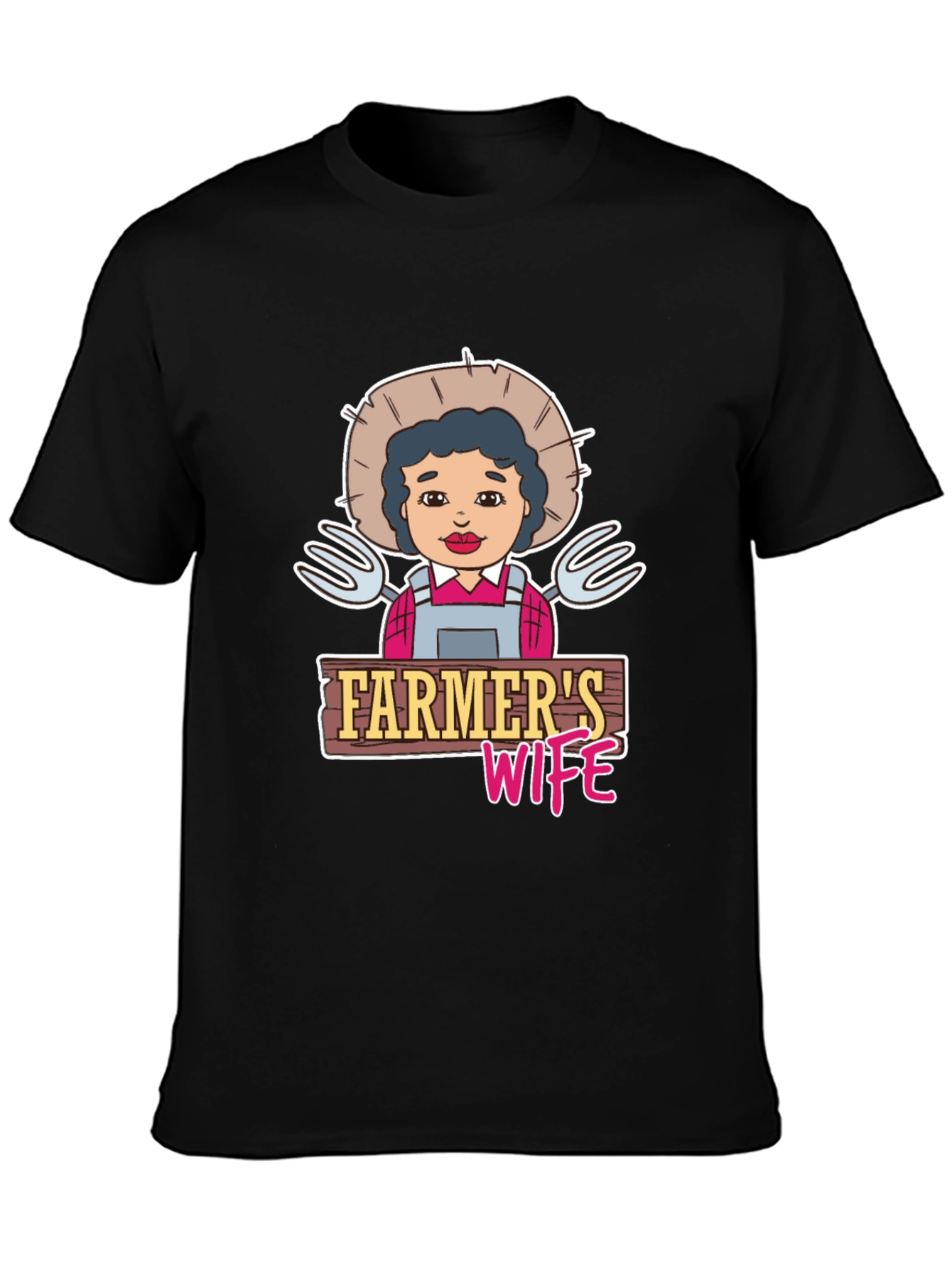 Black Farmer's Wife Graphic Tee view 3