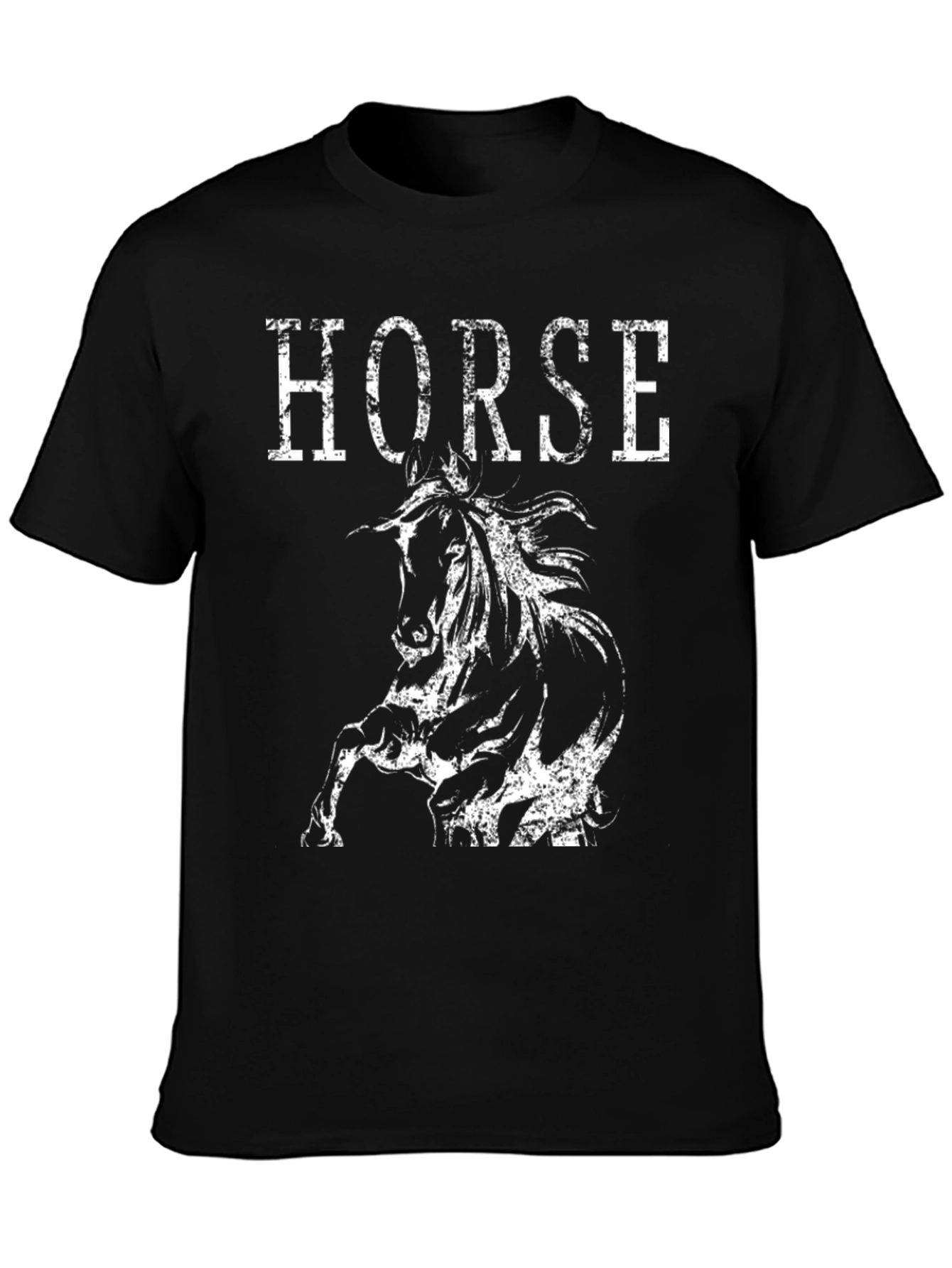 Black Black Horse Graphic Tee view 3