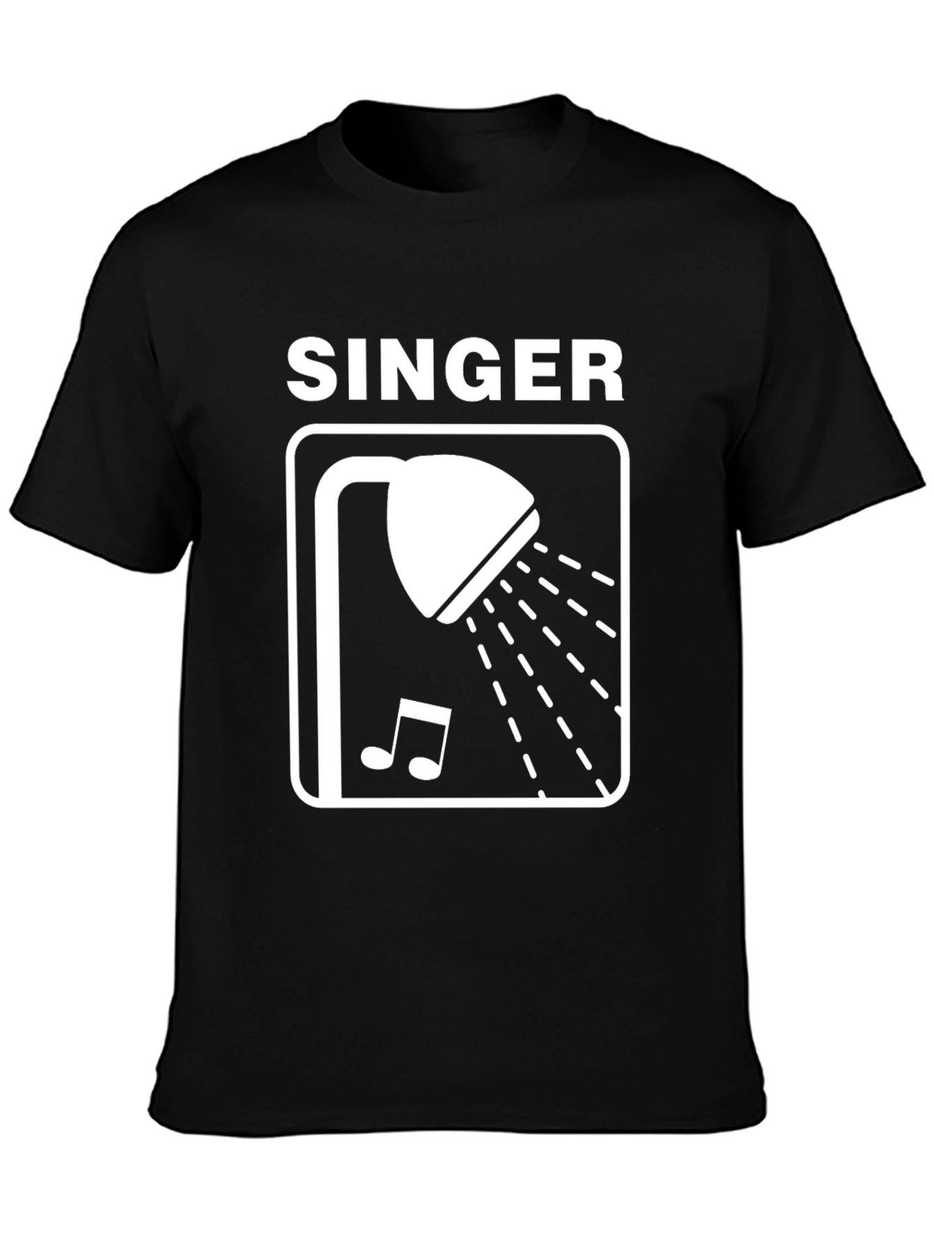 Black Shower Singer Graphic Tee - Black view 3