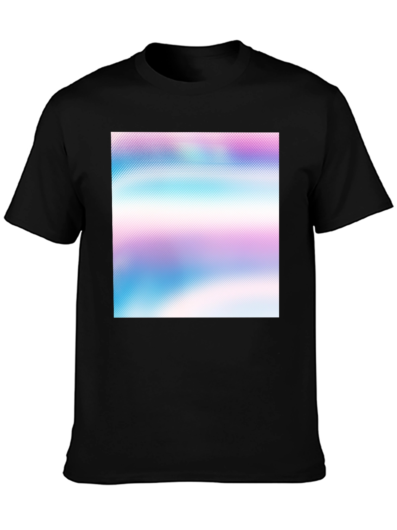 Black Vaporwave Gradient T-Shirt - Stylish Comfort view 3