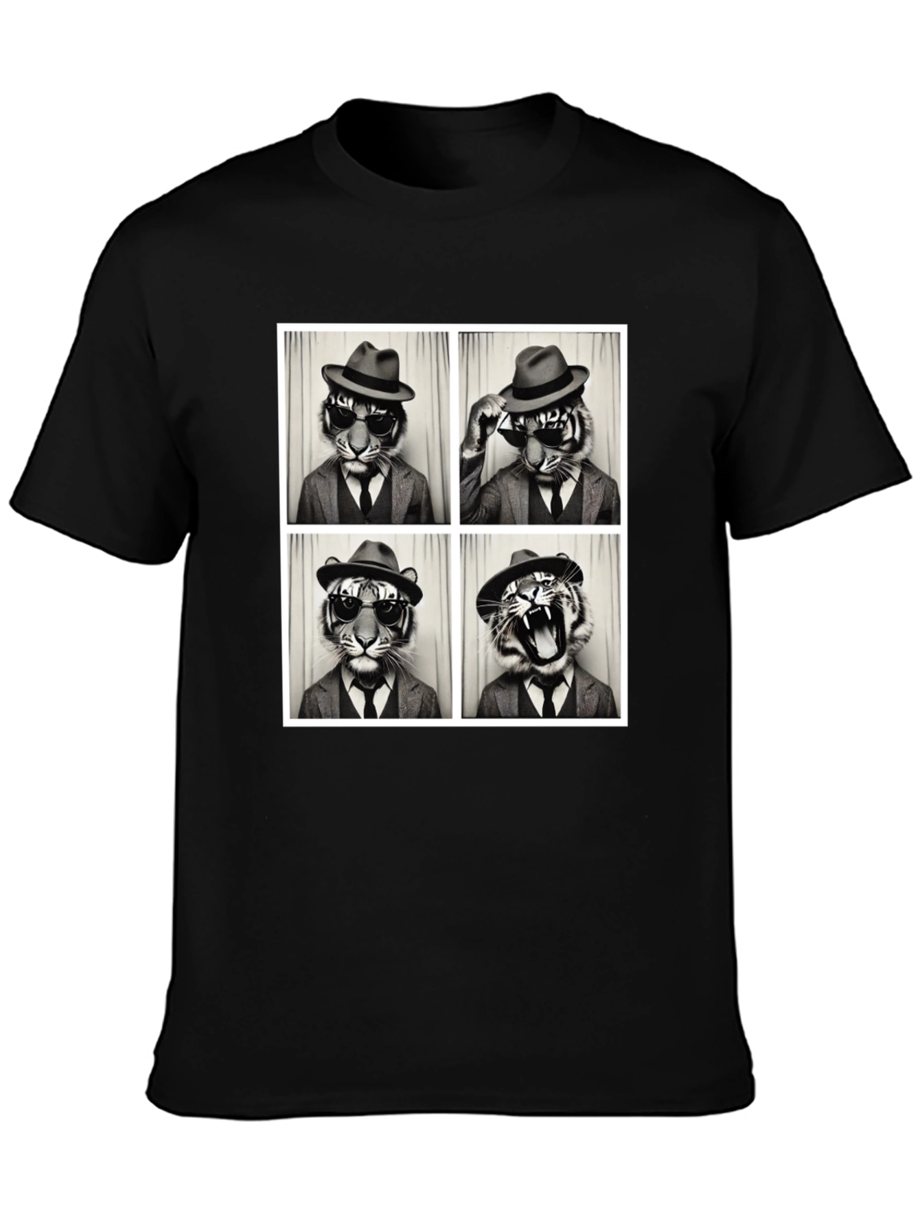 Tiger Fedora Photo Booth T-Shirt - 3