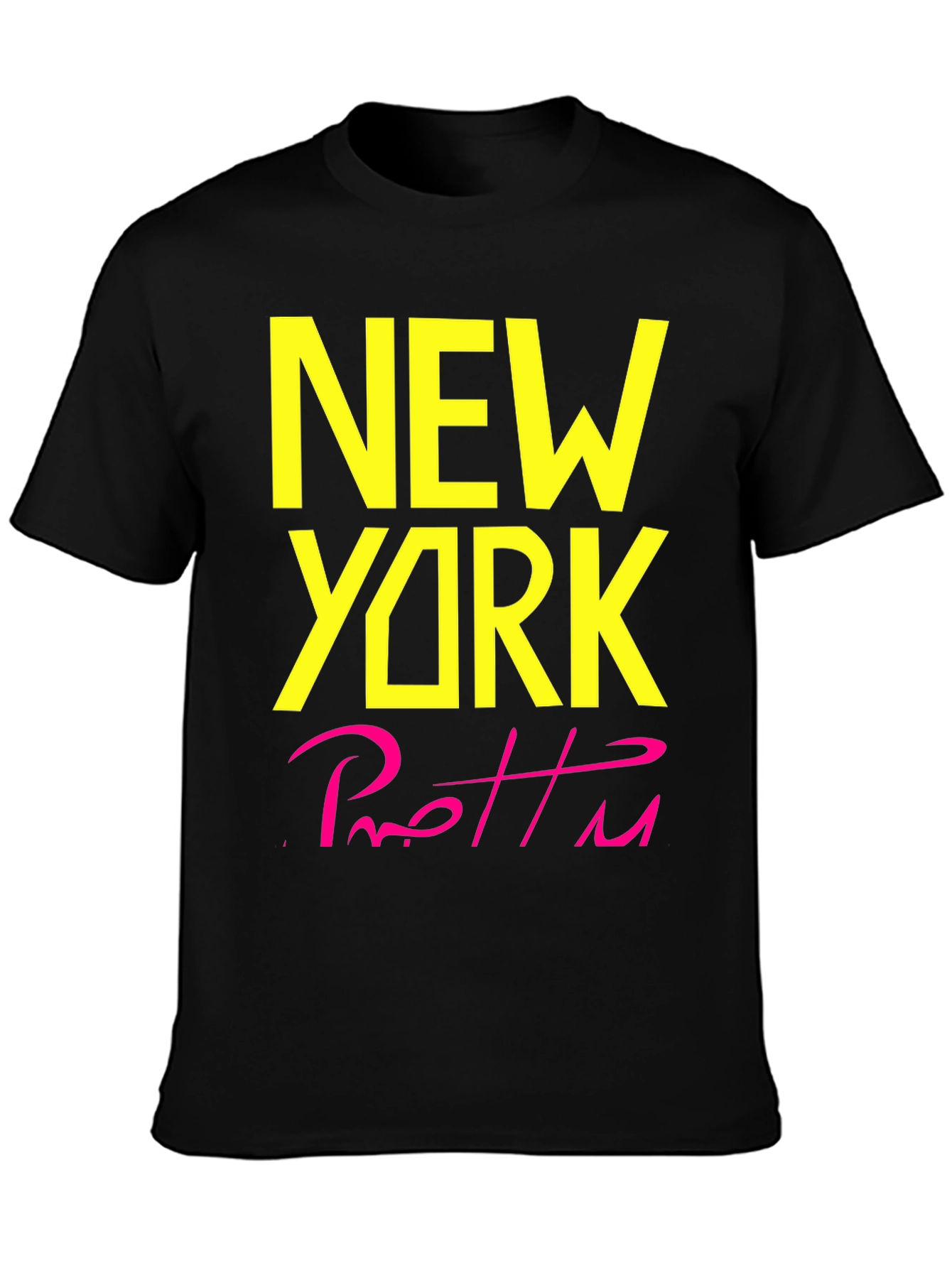 Black New York Pretty T-Shirt view 3