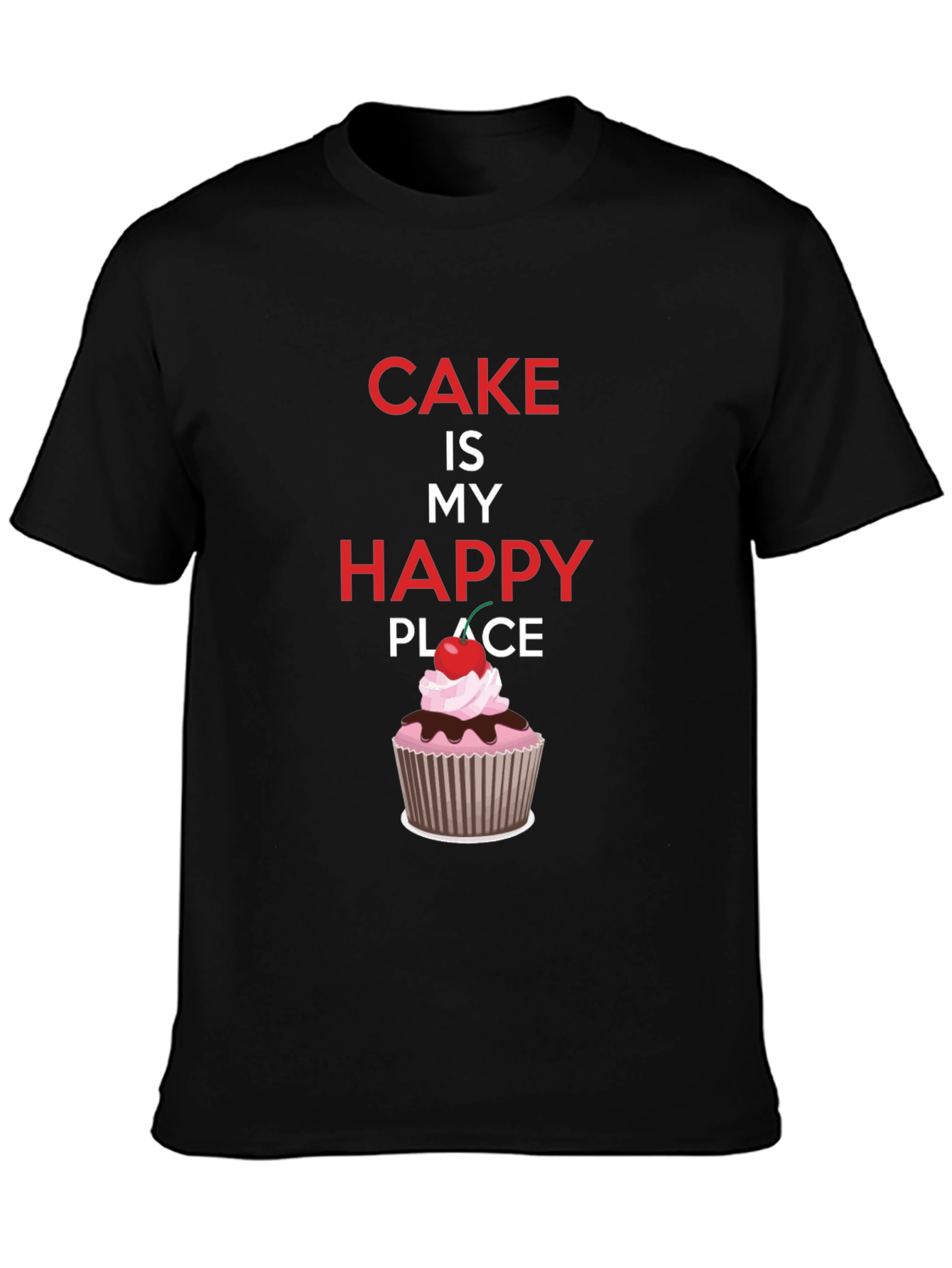 Black Cake Is My Happy Place Graphic Tee view 3