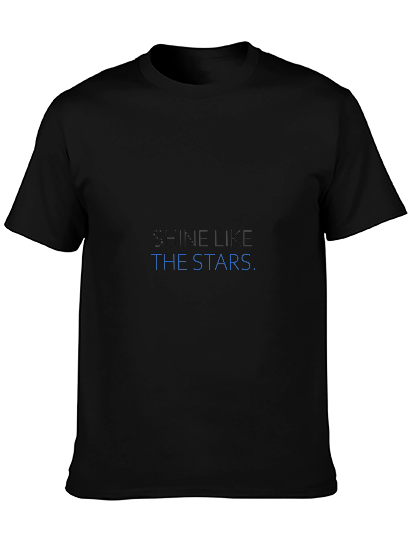 Black Shine Like The Stars Black Graphic T-Shirt view 3