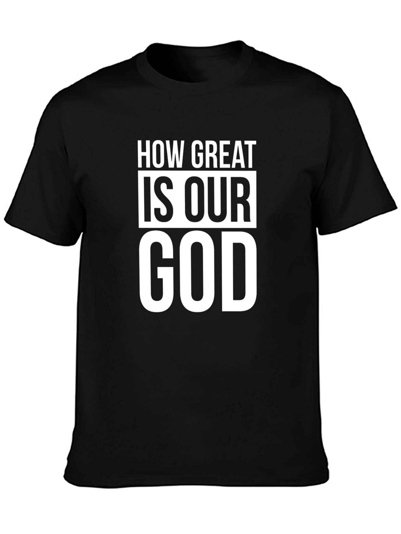 Black How Great Is Our God Graphic Tee view 3
