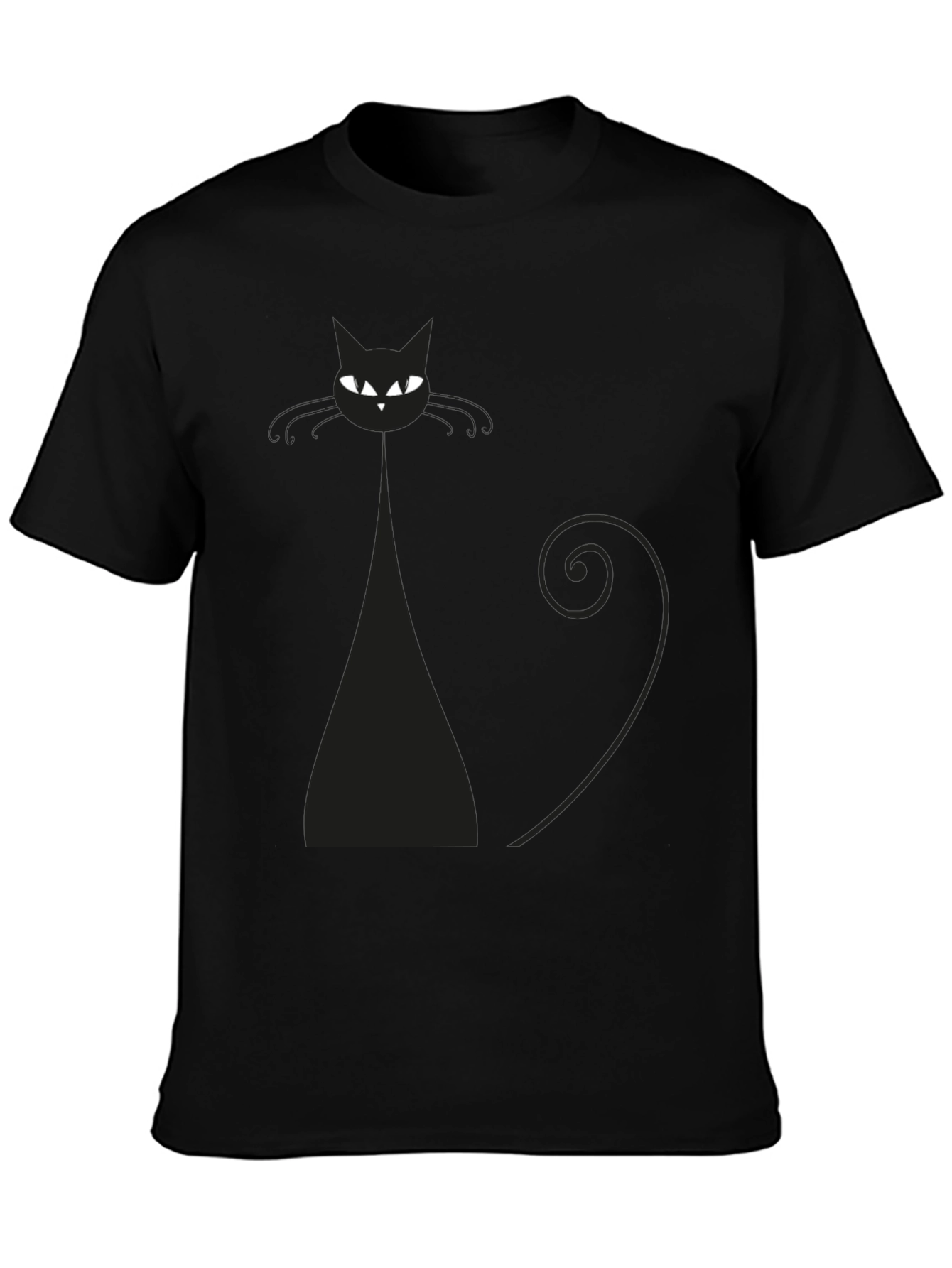 Black Cat Graphic Tee - Stylish Men's T-Shirt - 3