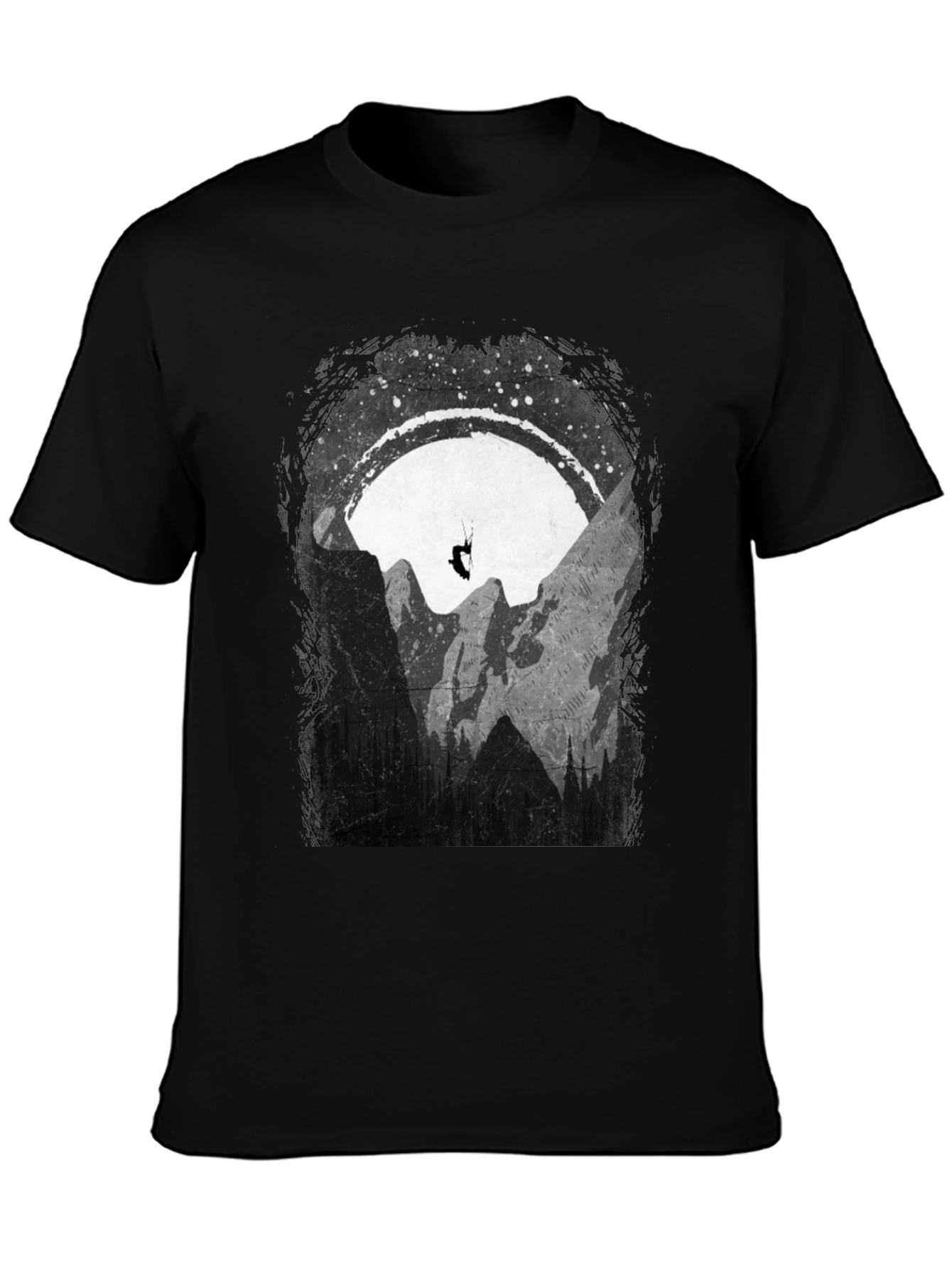 Black Mountain Paragliding Graphic T-Shirt - Adventure Ready! view 3