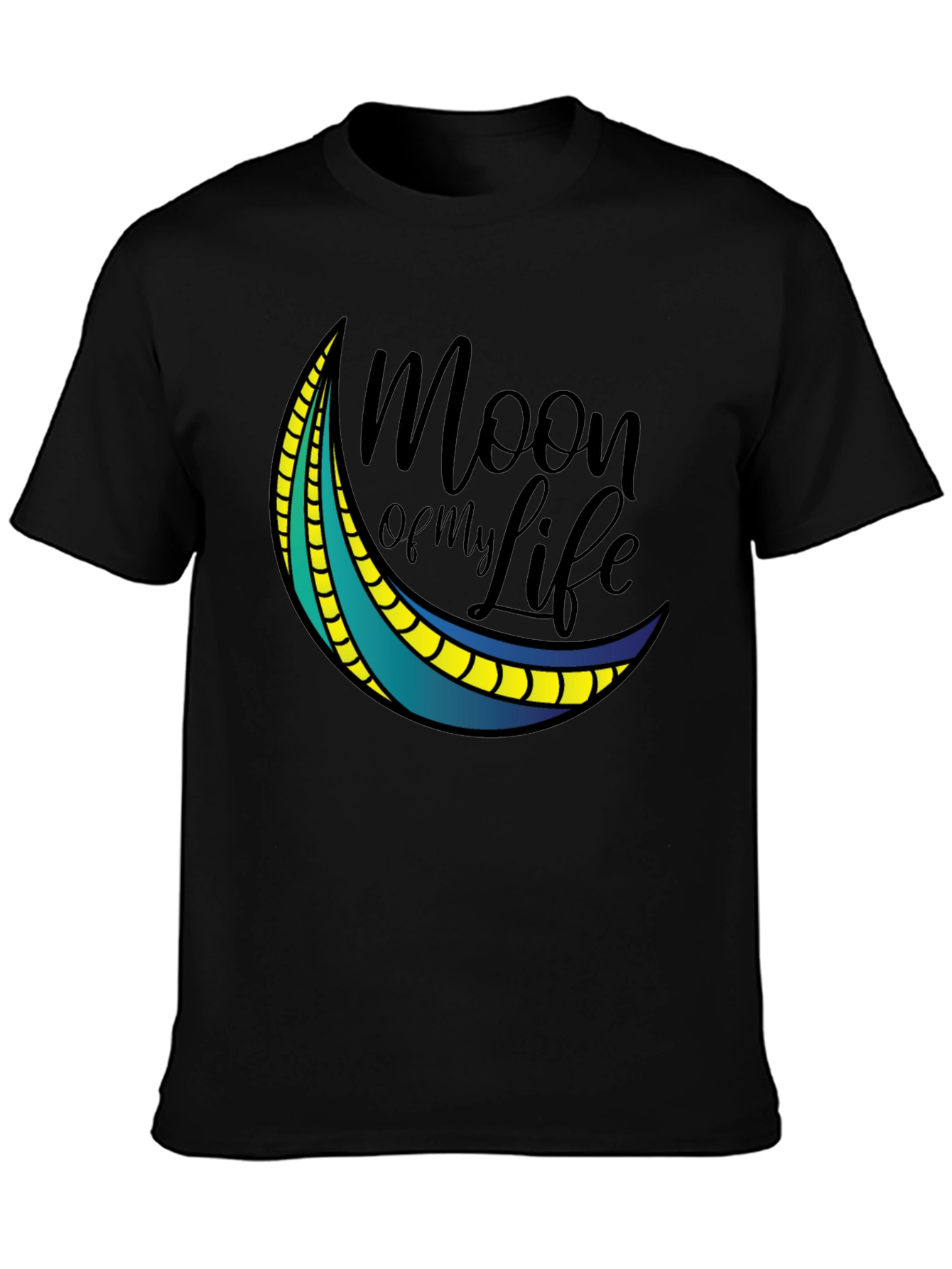 Black Moon of My Life Graphic Tee - Black T-Shirt view 3