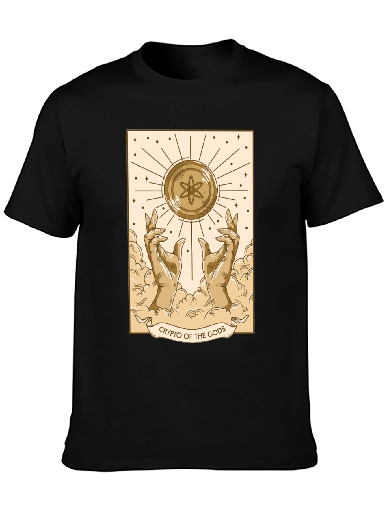 Black Crypto of the Gods T-Shirt - Atomic Design view 3