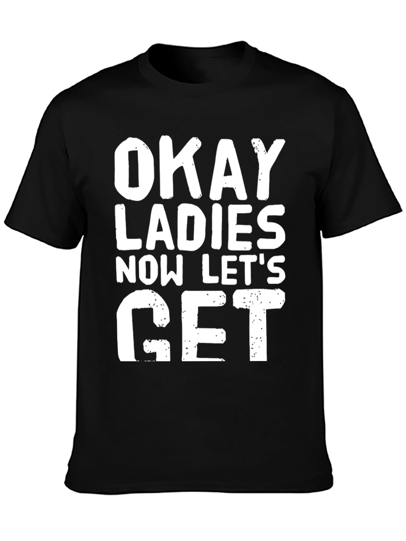Black Okay Ladies T-Shirt - Novelty Graphic Tee view 3