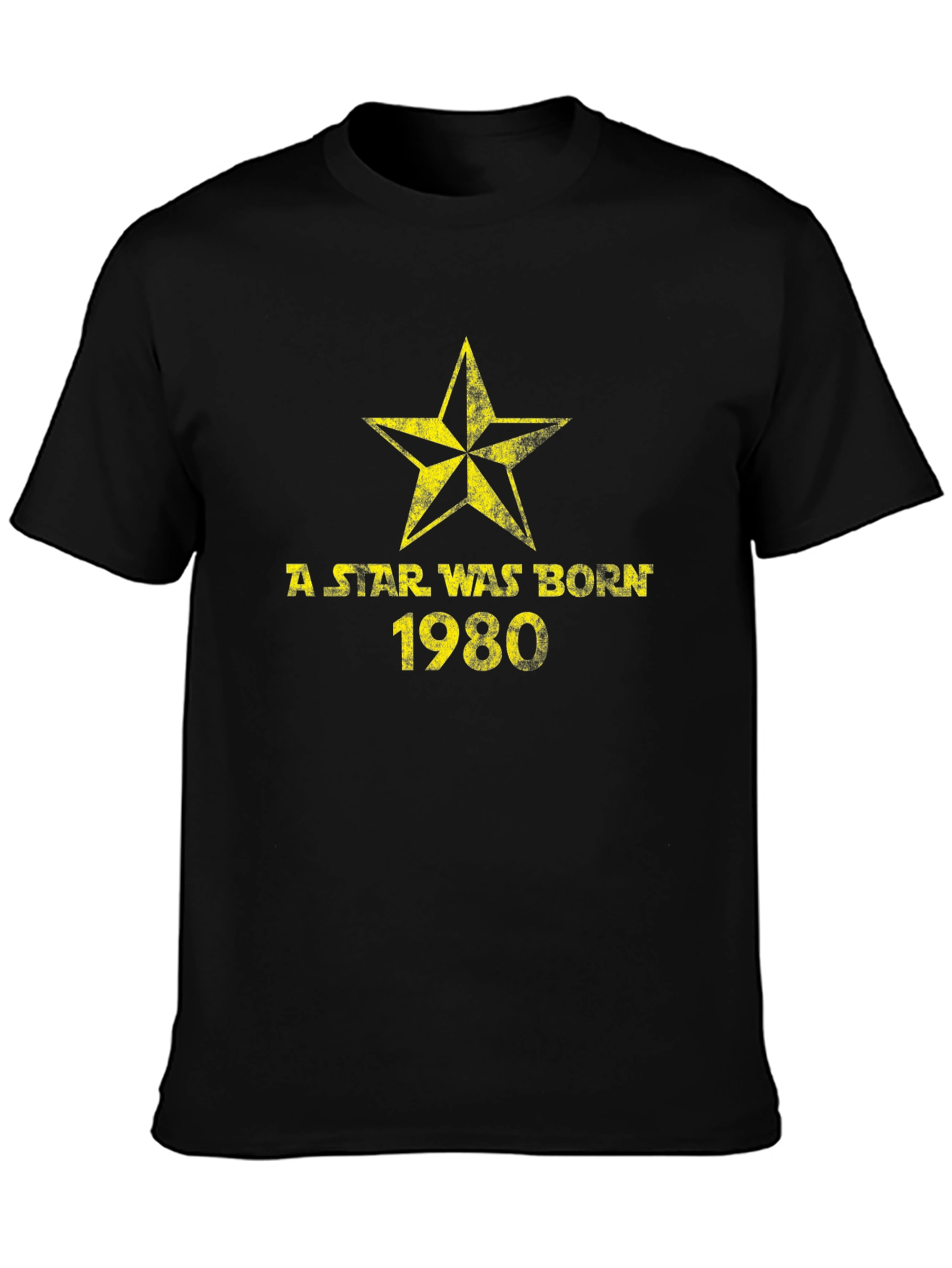 Black A Star Was Born 1980 Graphic T-Shirt view 3