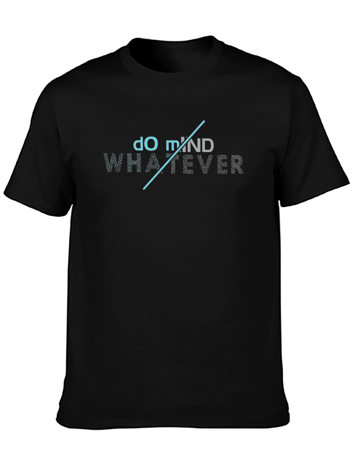 Black Do Whatever Mind T-Shirt - Trendy Graphic Tee view 3