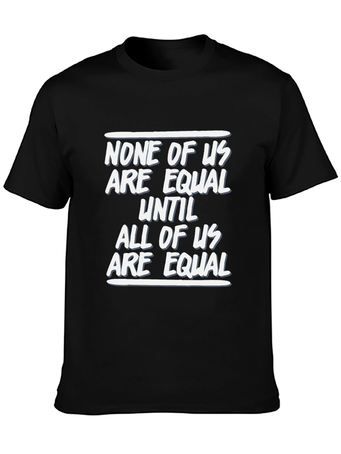 Black Equality Statement Black Graphic Tee view 3