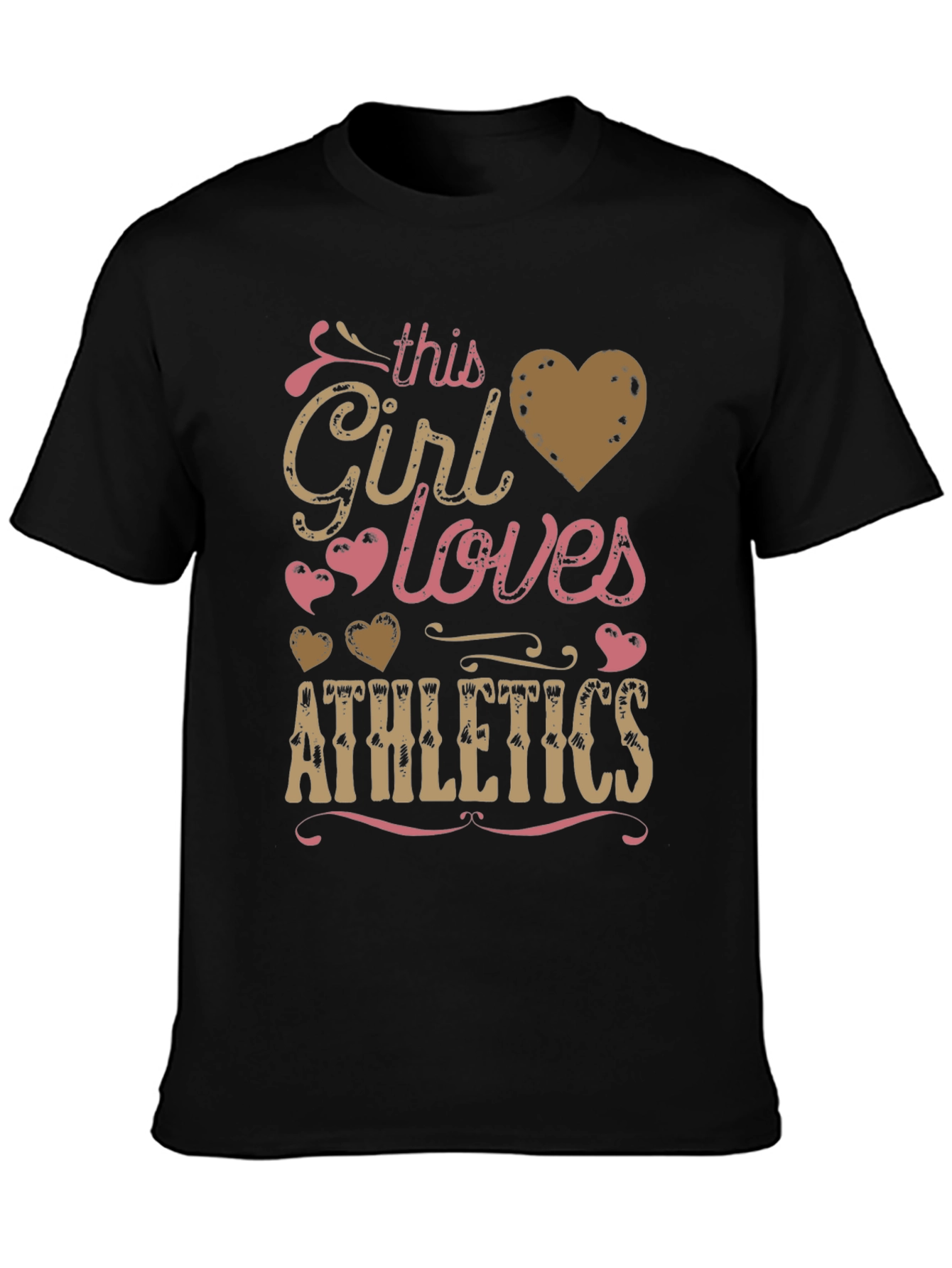 Black Athletics Girl's Love Graphic Tee view 3