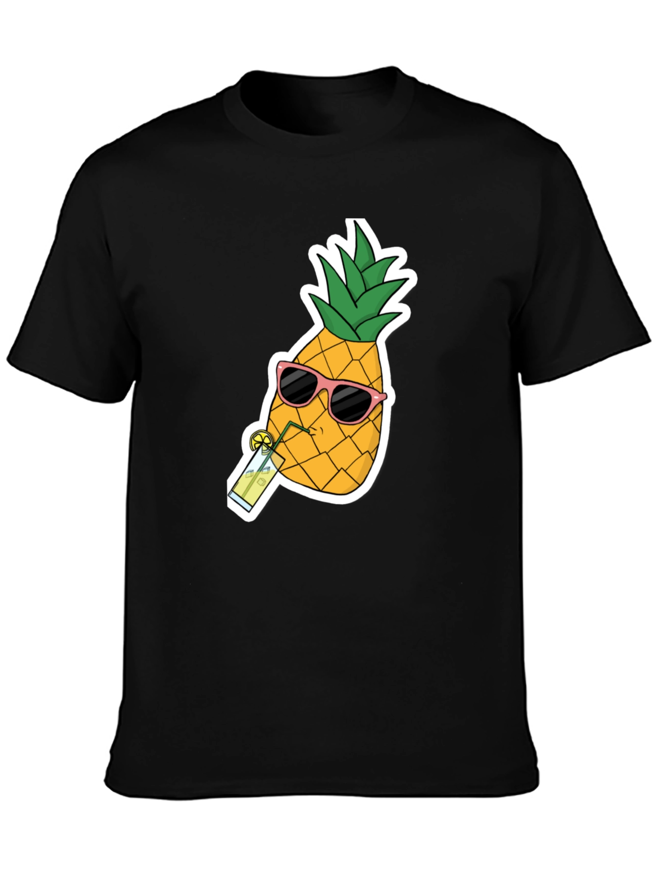 Black Pineapple Sunglasses T-Shirt - Cool Summer Tee view 3