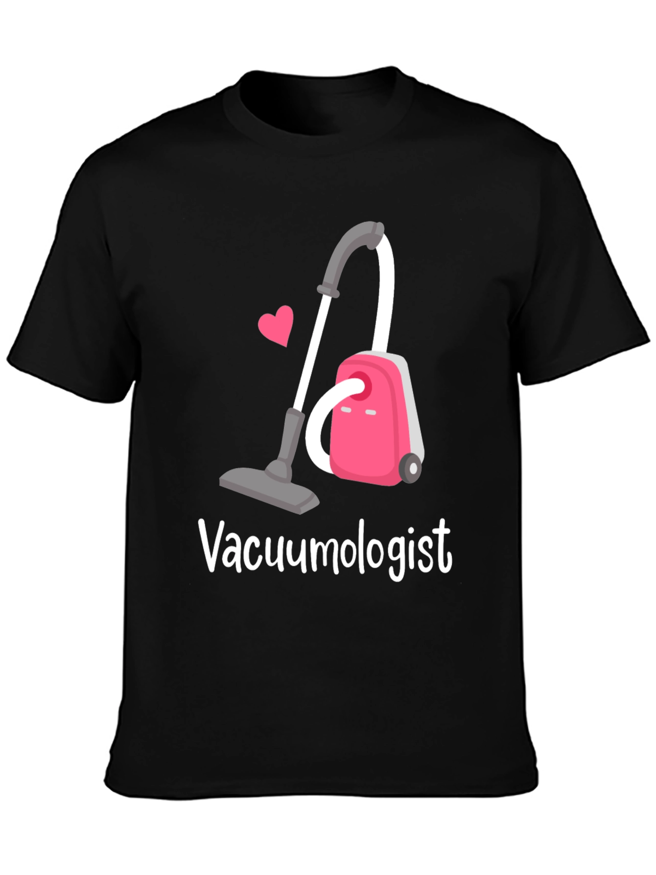 Black Vacuumologist T-Shirt - Cleaning Humor Tee view 3