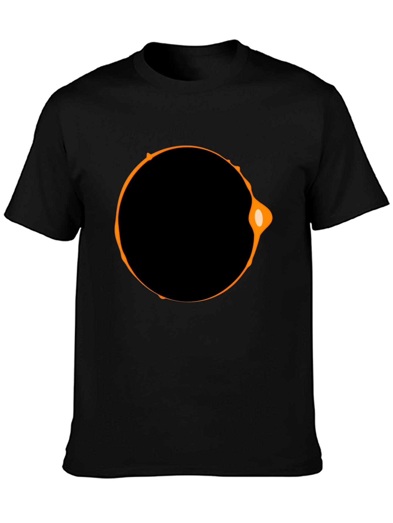 Black Eclipse Graphic Black T-Shirt view 3