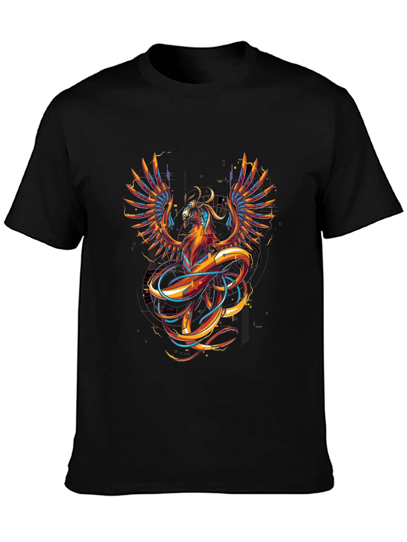 Black Phoenix Graphic Black T-Shirt view 3