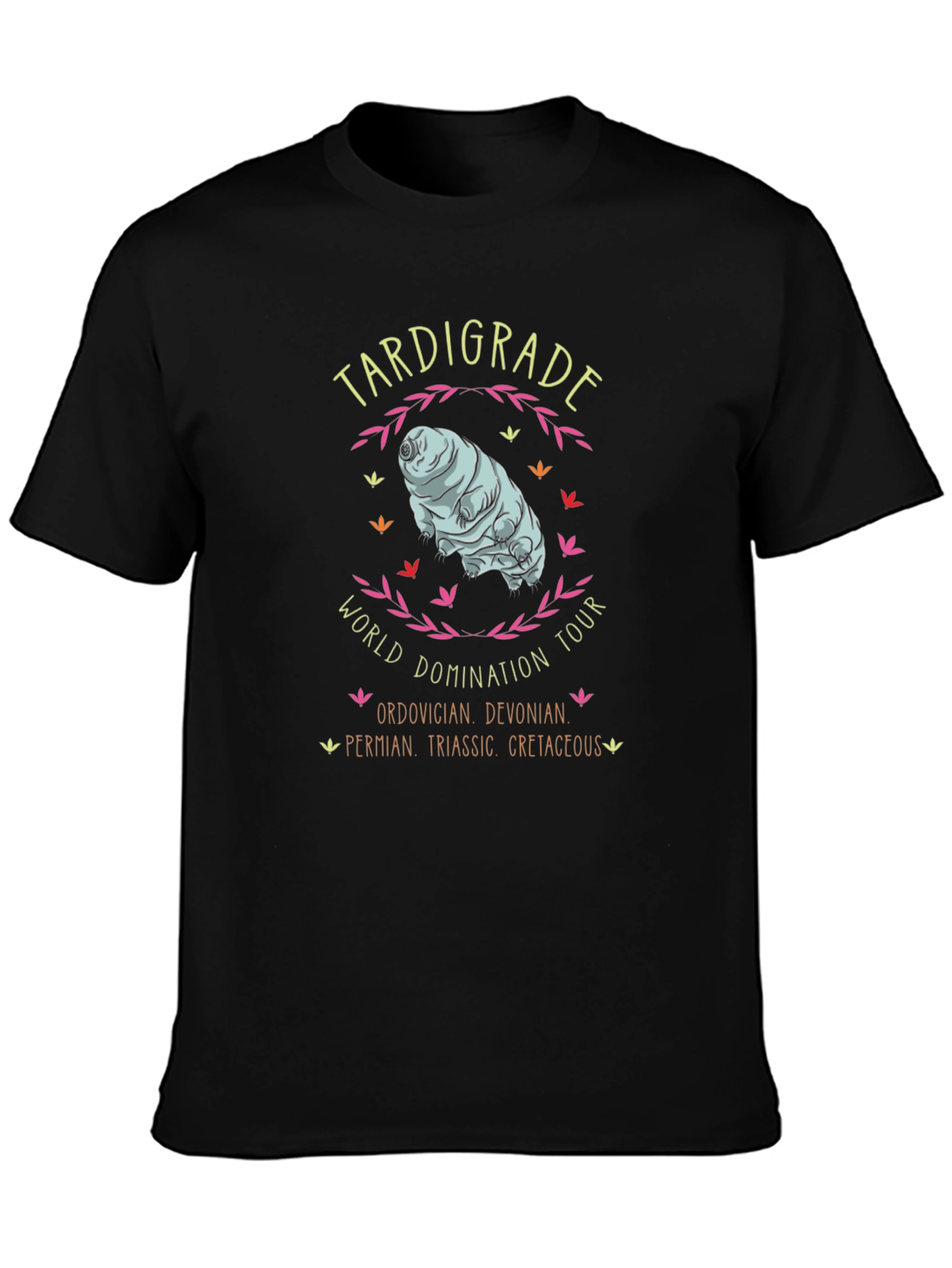 Black Tardigrade World Domination Tour Black T-Shirt view 3