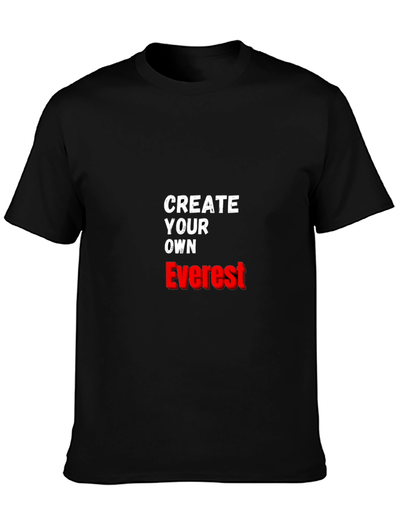Black Create Your Own Everest Graphic Tee - Black Cotton view 3