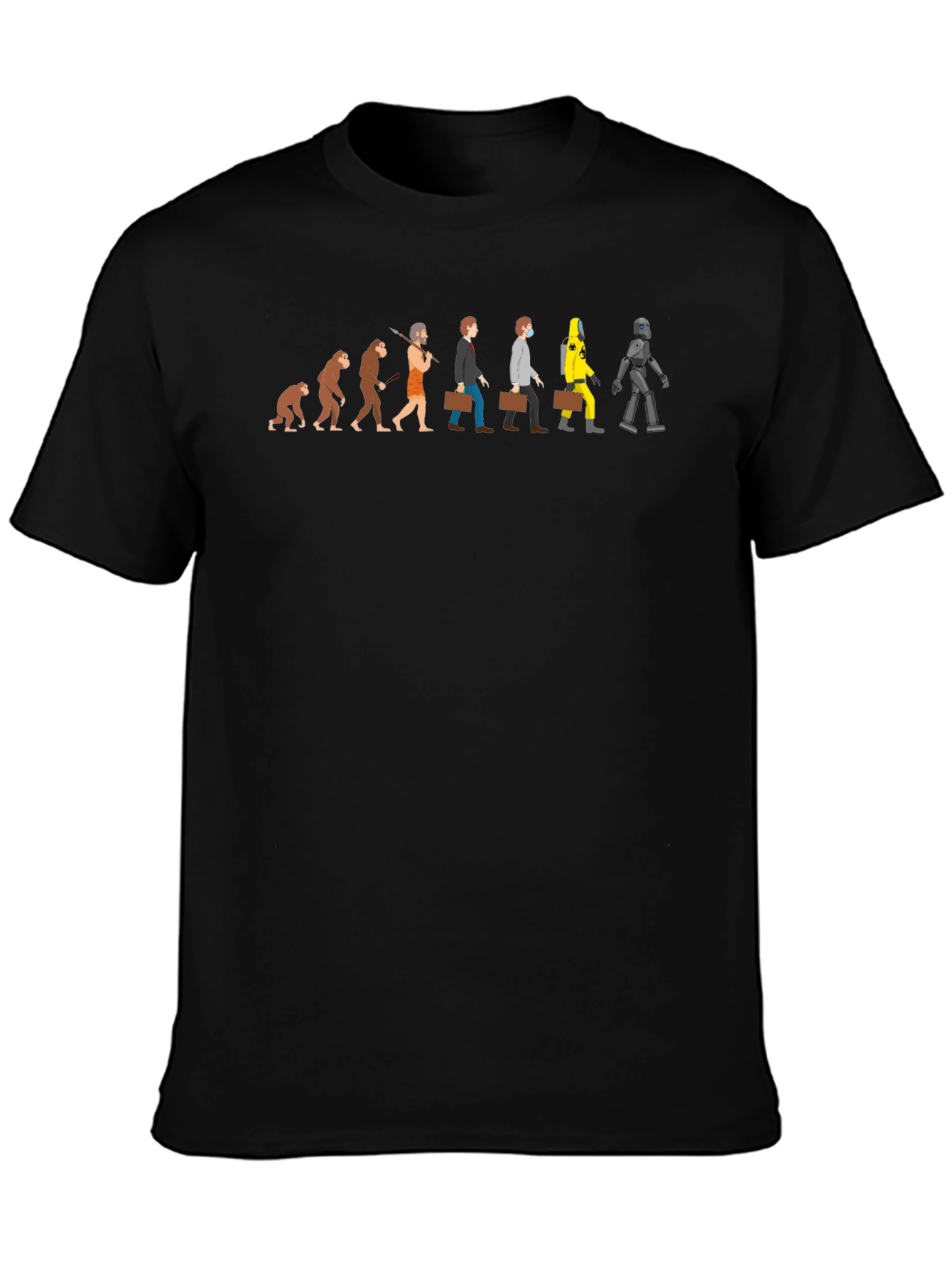 Black Evolution of the Pandemic T-Shirt view 3