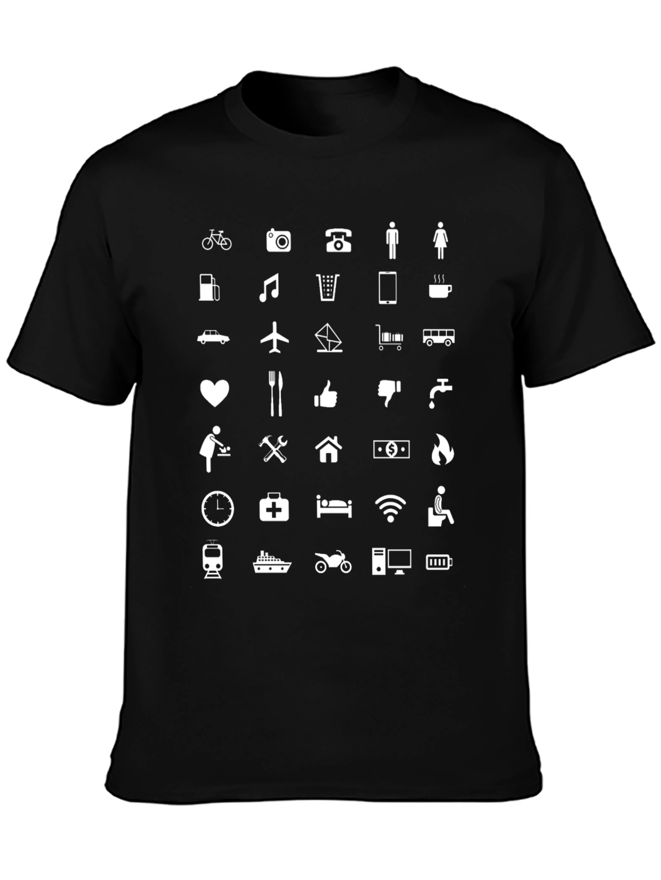 Black Icon Array Black T-Shirt view 3