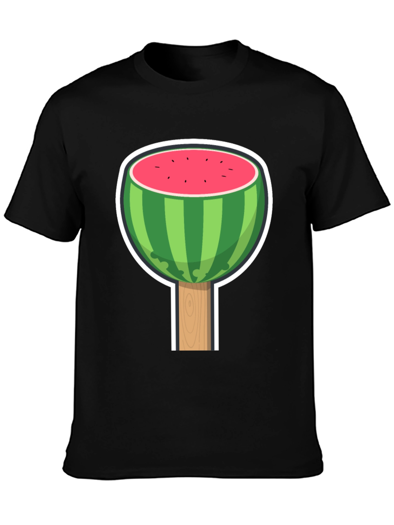 Black Watermelon Lollipop Graphic Tee view 3