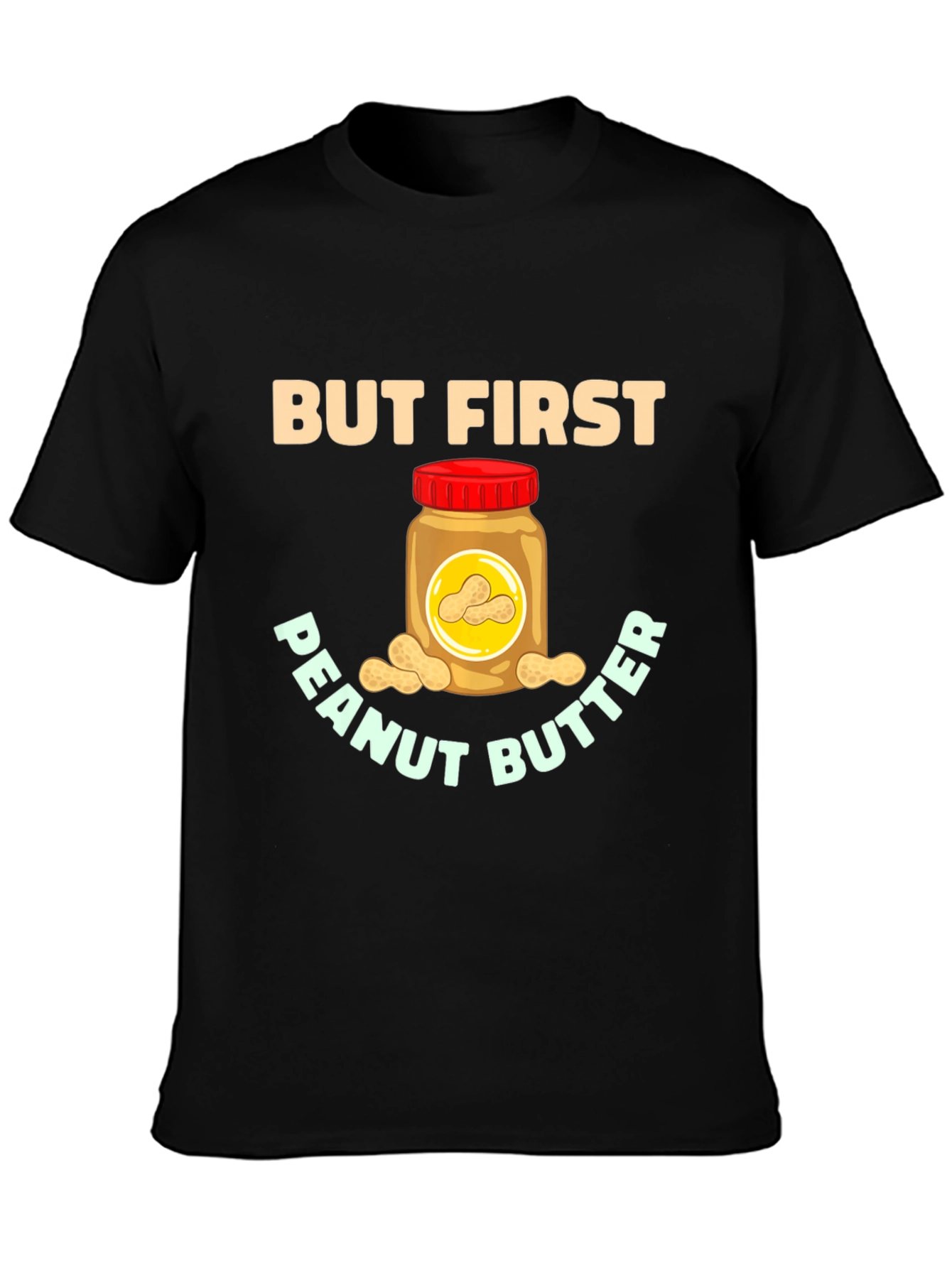 Black But First Peanut Butter Graphic Tee view 3