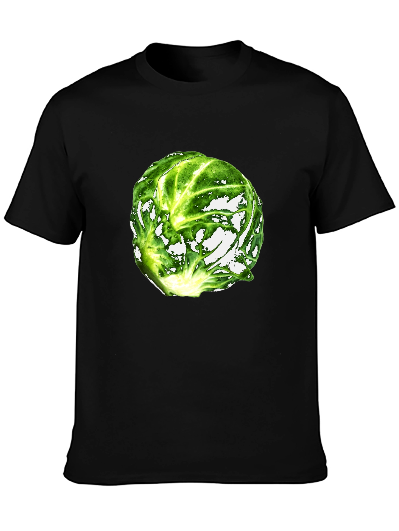 Black Brussels Sprout Graphic T-Shirt view 3