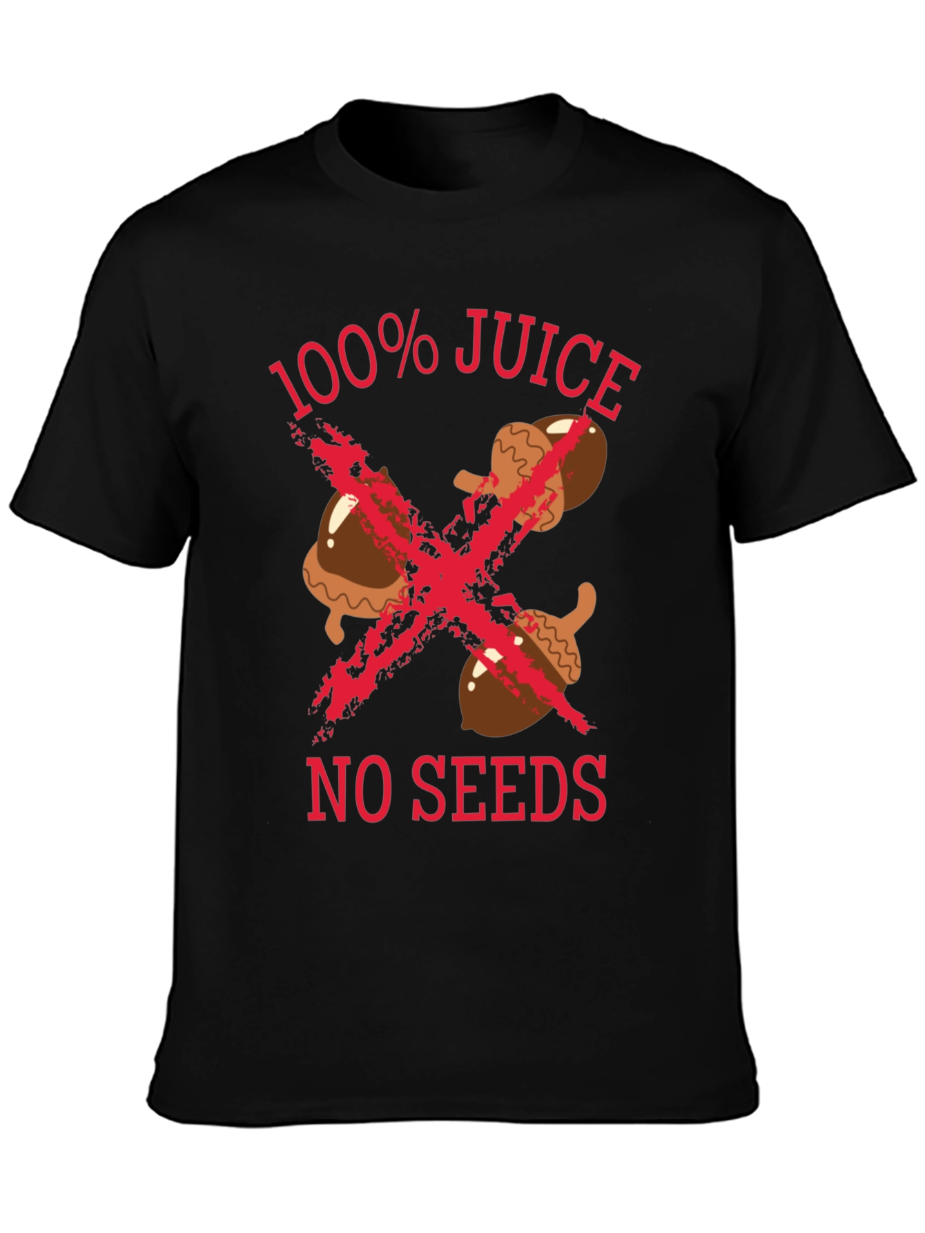 Black 100% Juice No Seeds Graphic Tee - Black view 3