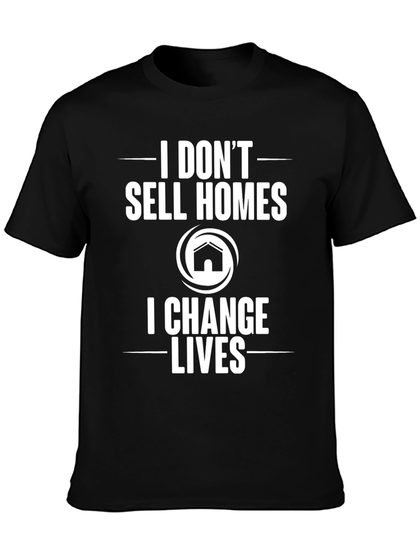 Black Realtor T-Shirt: I Change Lives view 3