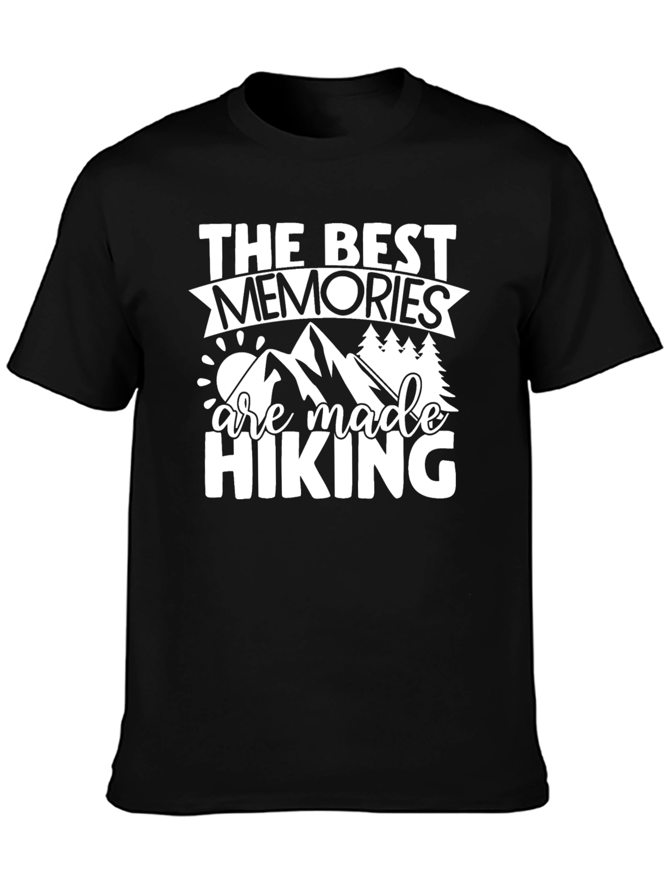 Black Hiking Memories Graphic Tee view 3