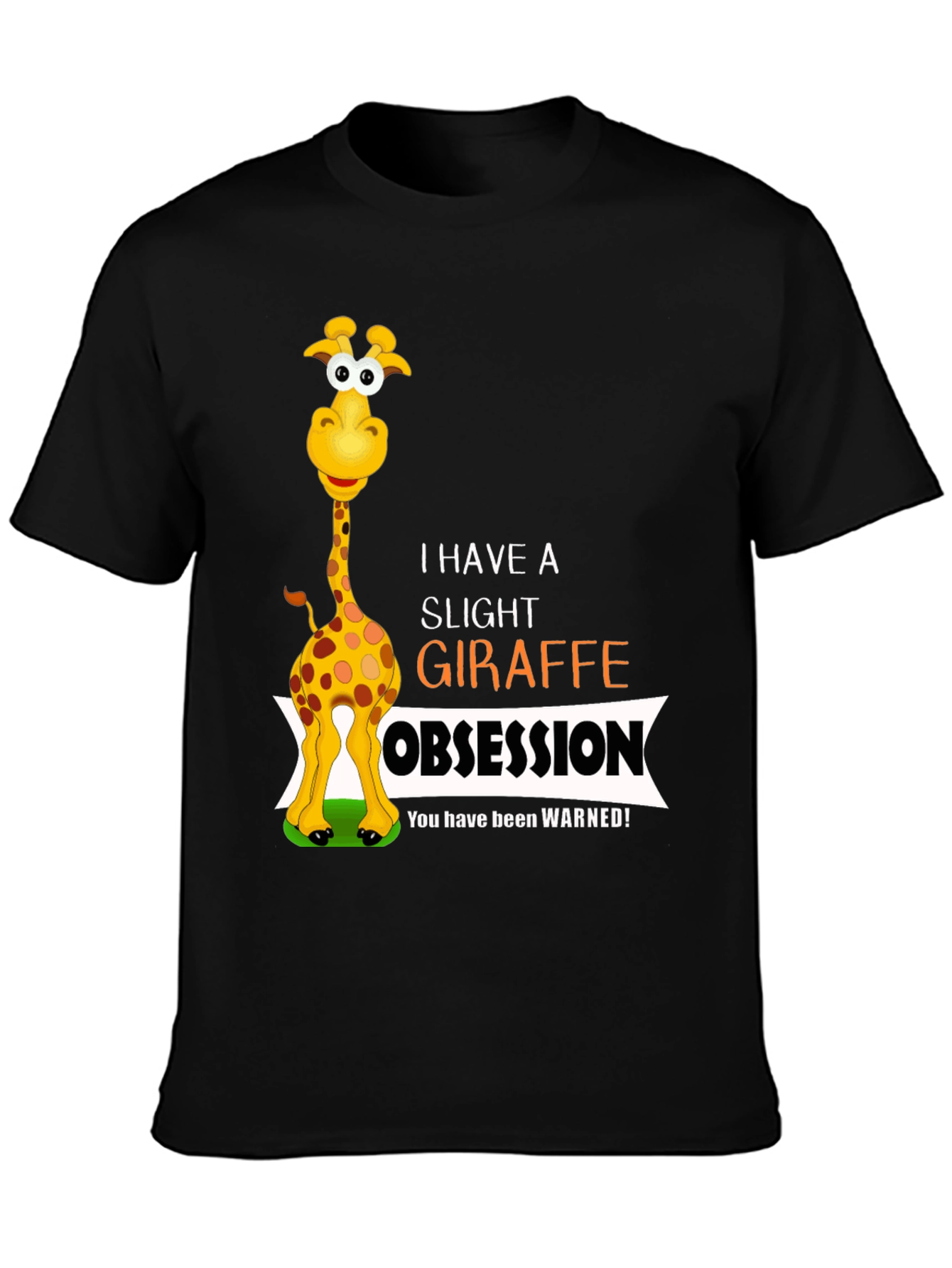 Black Giraffe Obsession Graphic T-Shirt view 3