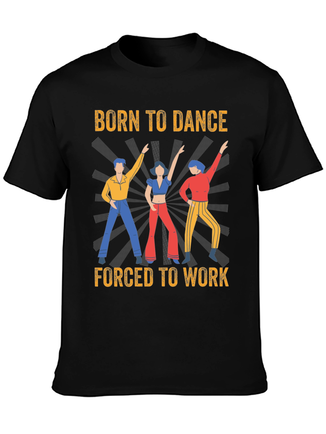 Black Born To Dance T-Shirt view 3
