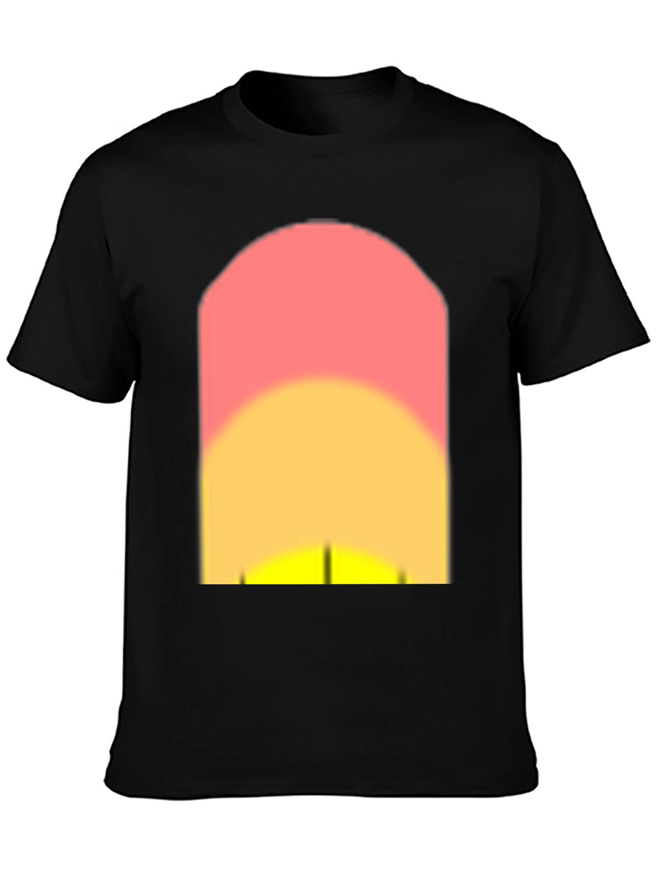 Black Sunset Graphic Black T-Shirt view 3