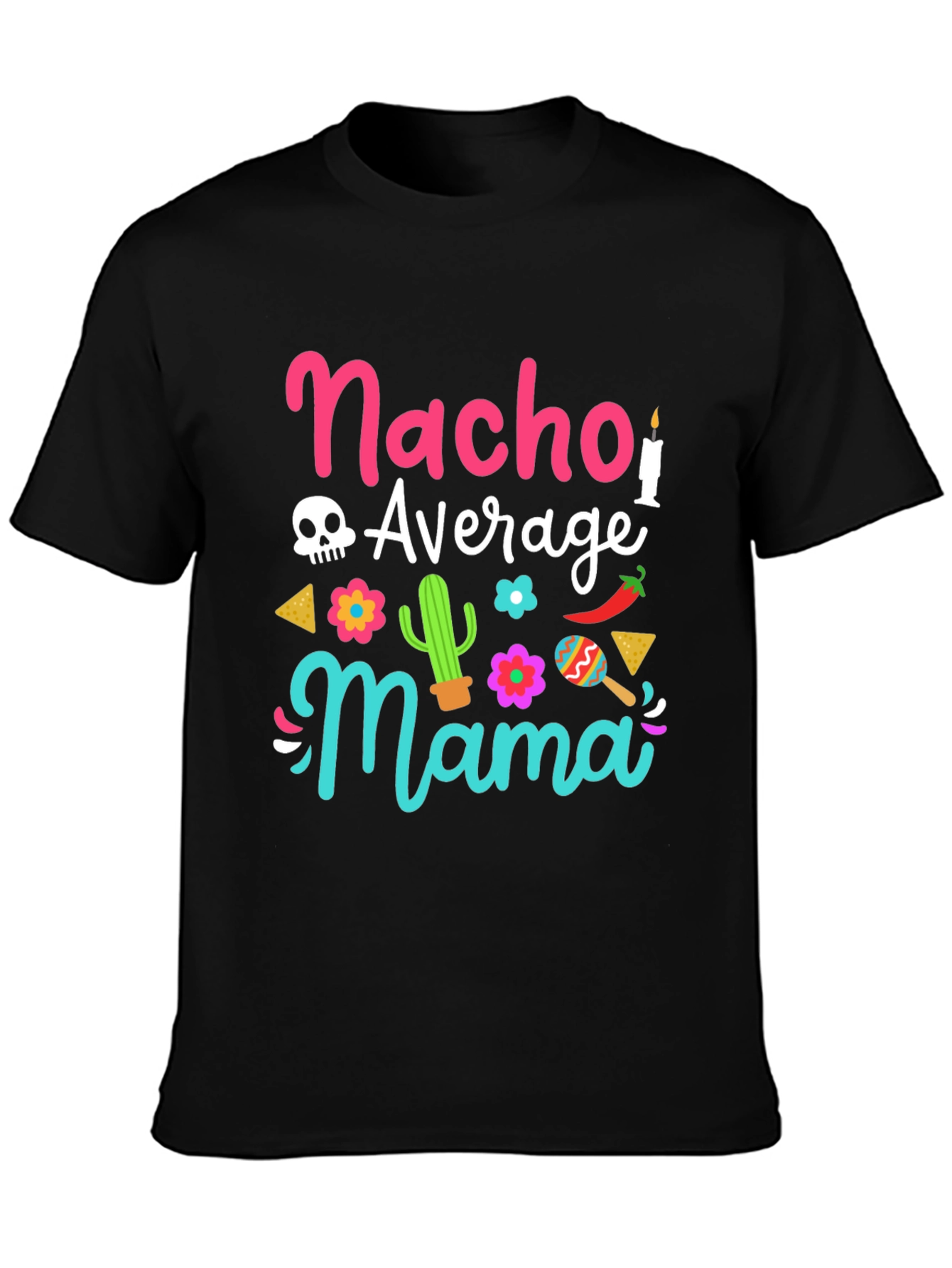 Black Nacho Average Mama Graphic Tee view 3