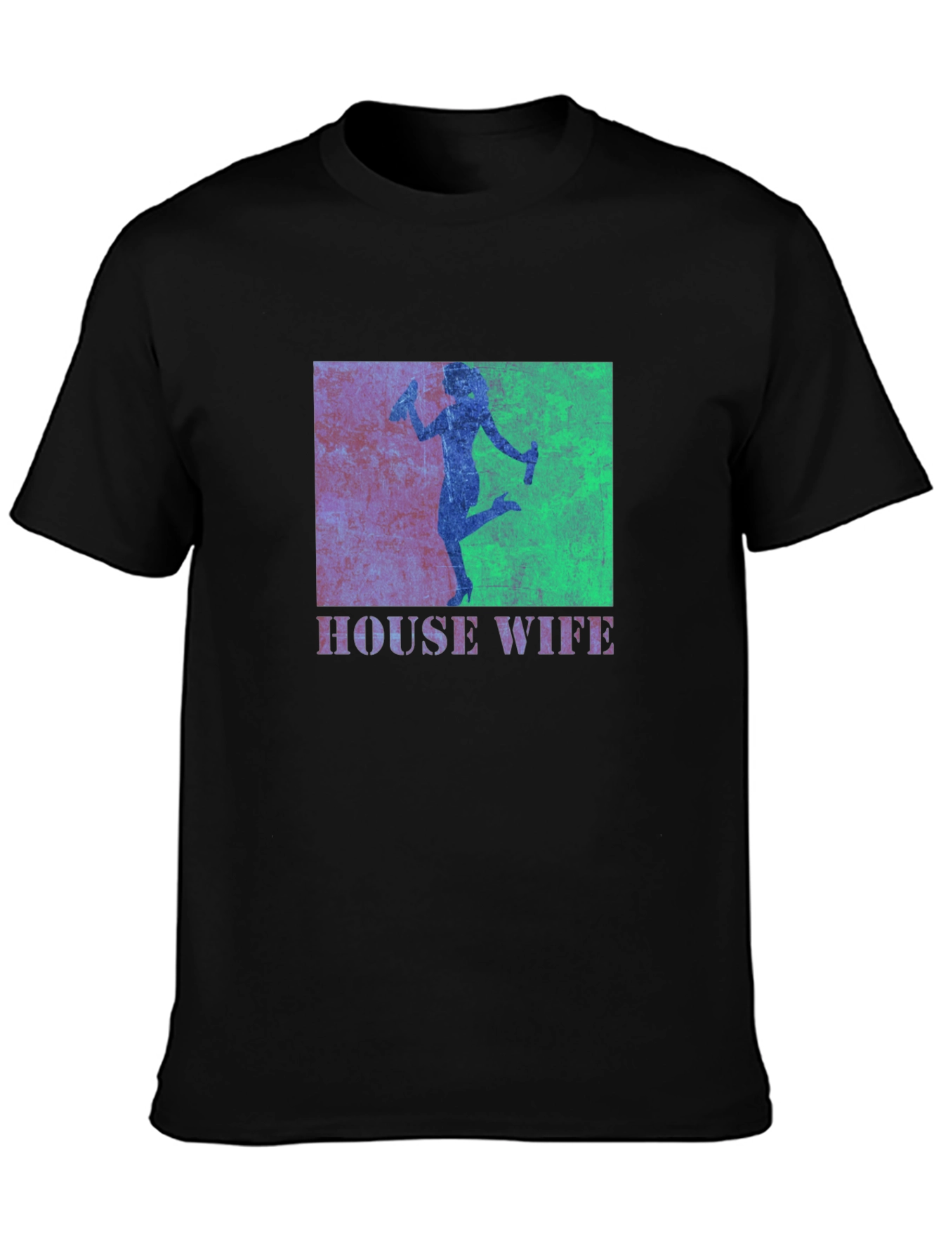 Black Housewife Graphic Tee - Clean Humor view 3