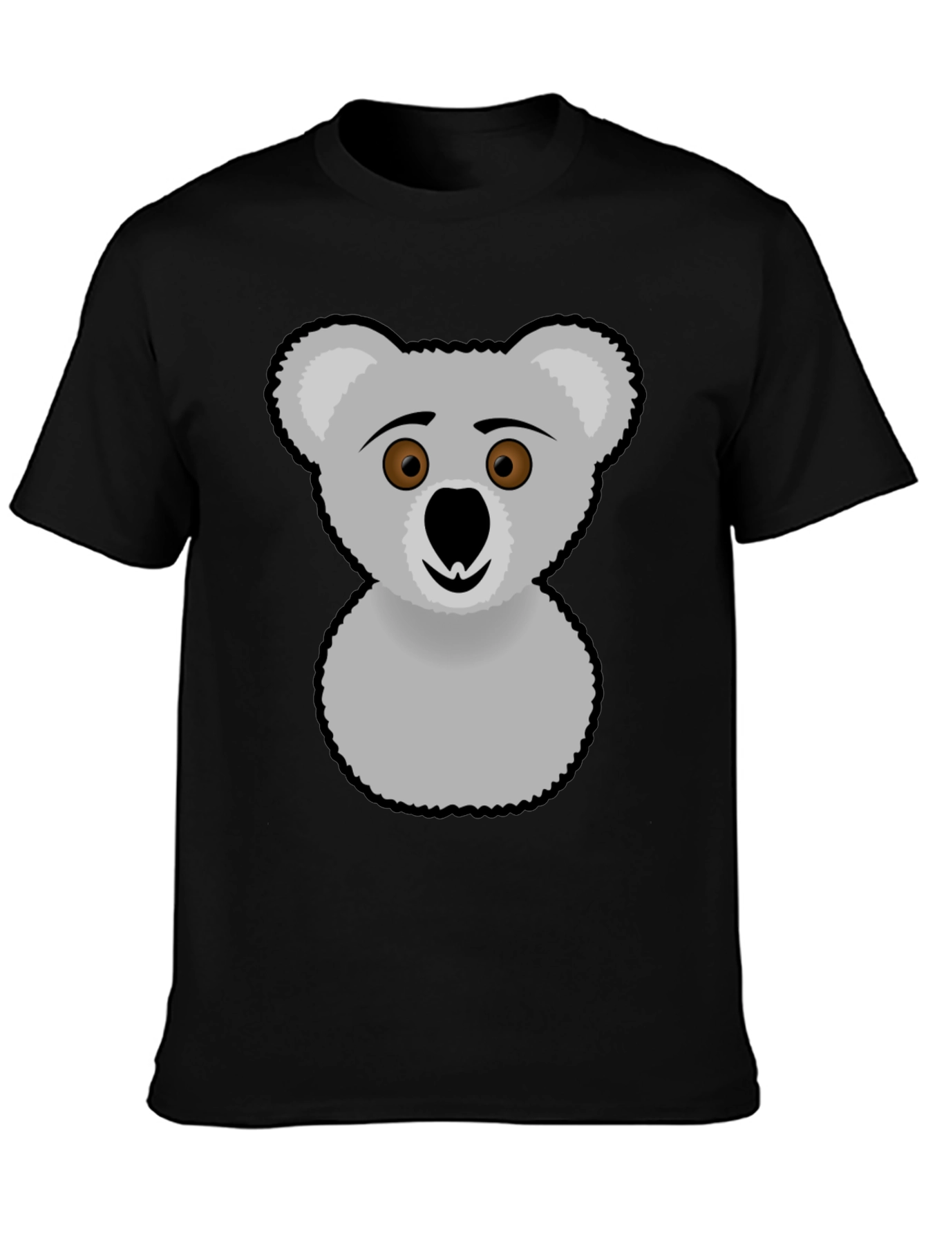 Black Koala Graphic Tee - Soft & Stylish view 3